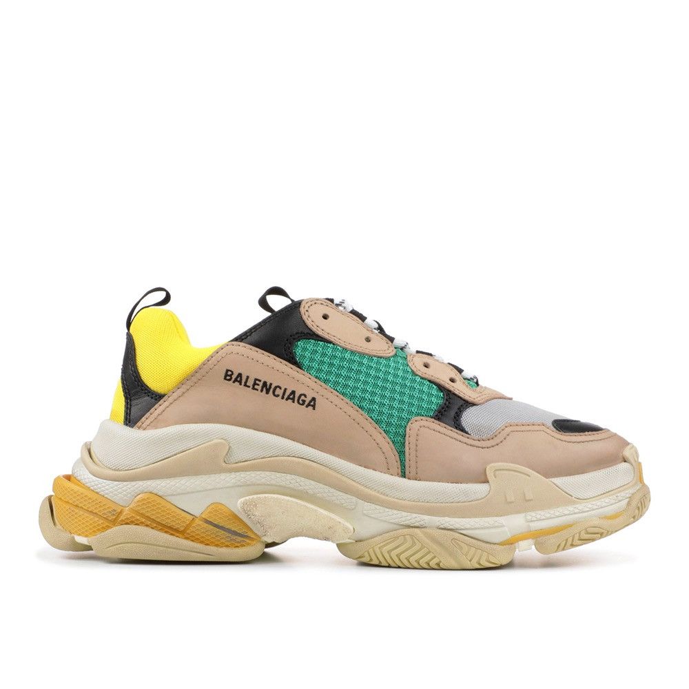 Balenciaga Balenciaga Triple S Beige/Green colorway Size US 10 / EU 43 - 1 Thumbnail