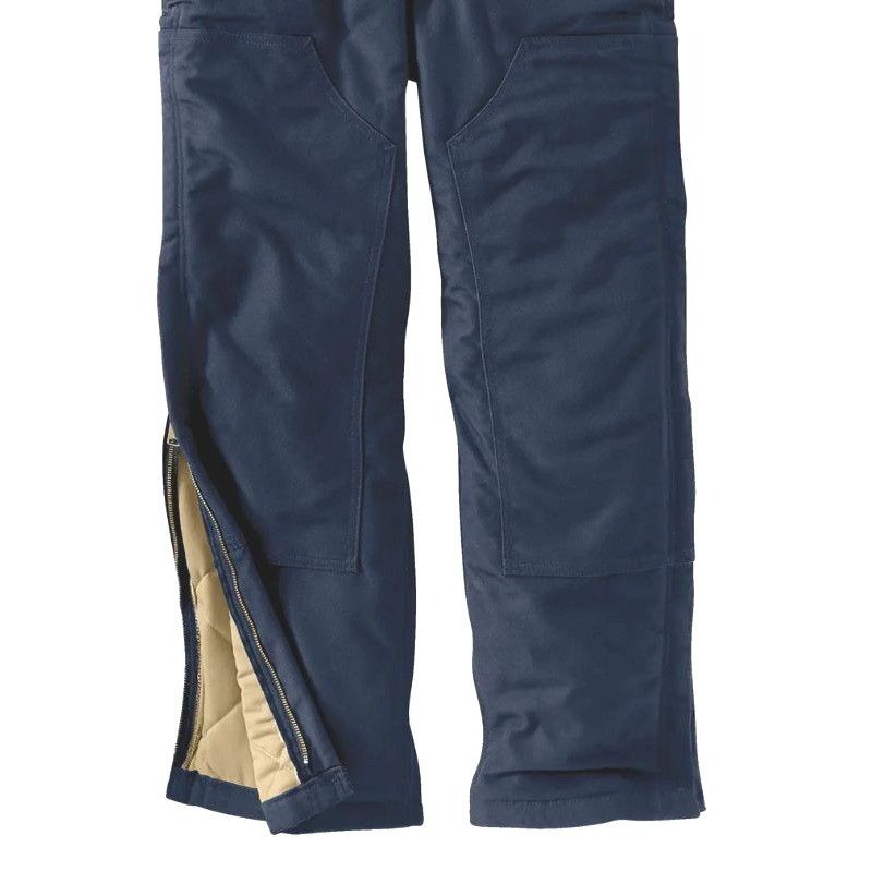 Carhartt Carhartt Mens Navy Blue FR Duck Bib Overall Quilt Lined Sz 3 Size US 34 / EU 50 - 4 Thumbnail
