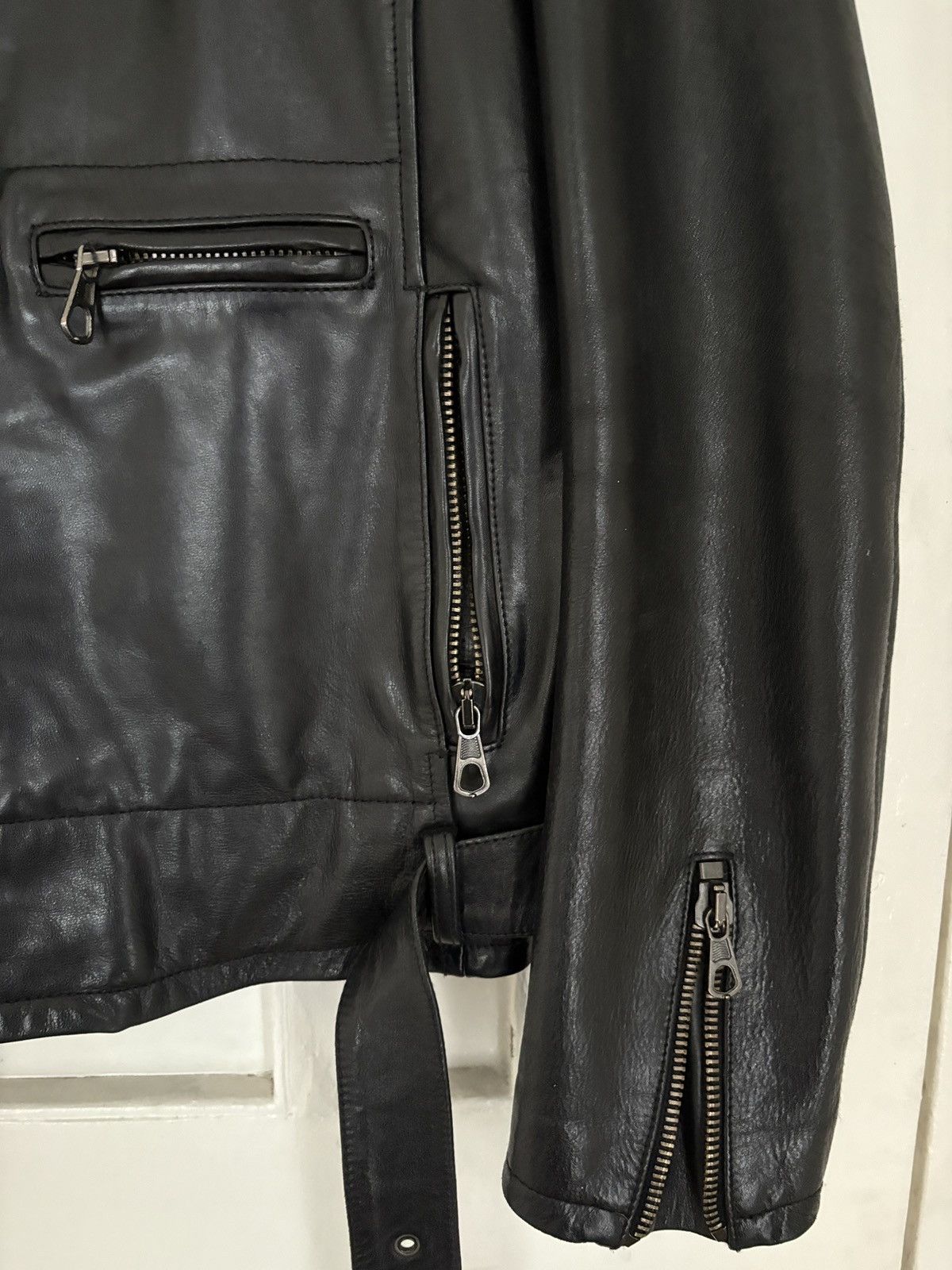 R13 R13 Leather Moto Jacket Black Size US M / EU 48-50 / 2 - 5 Thumbnail