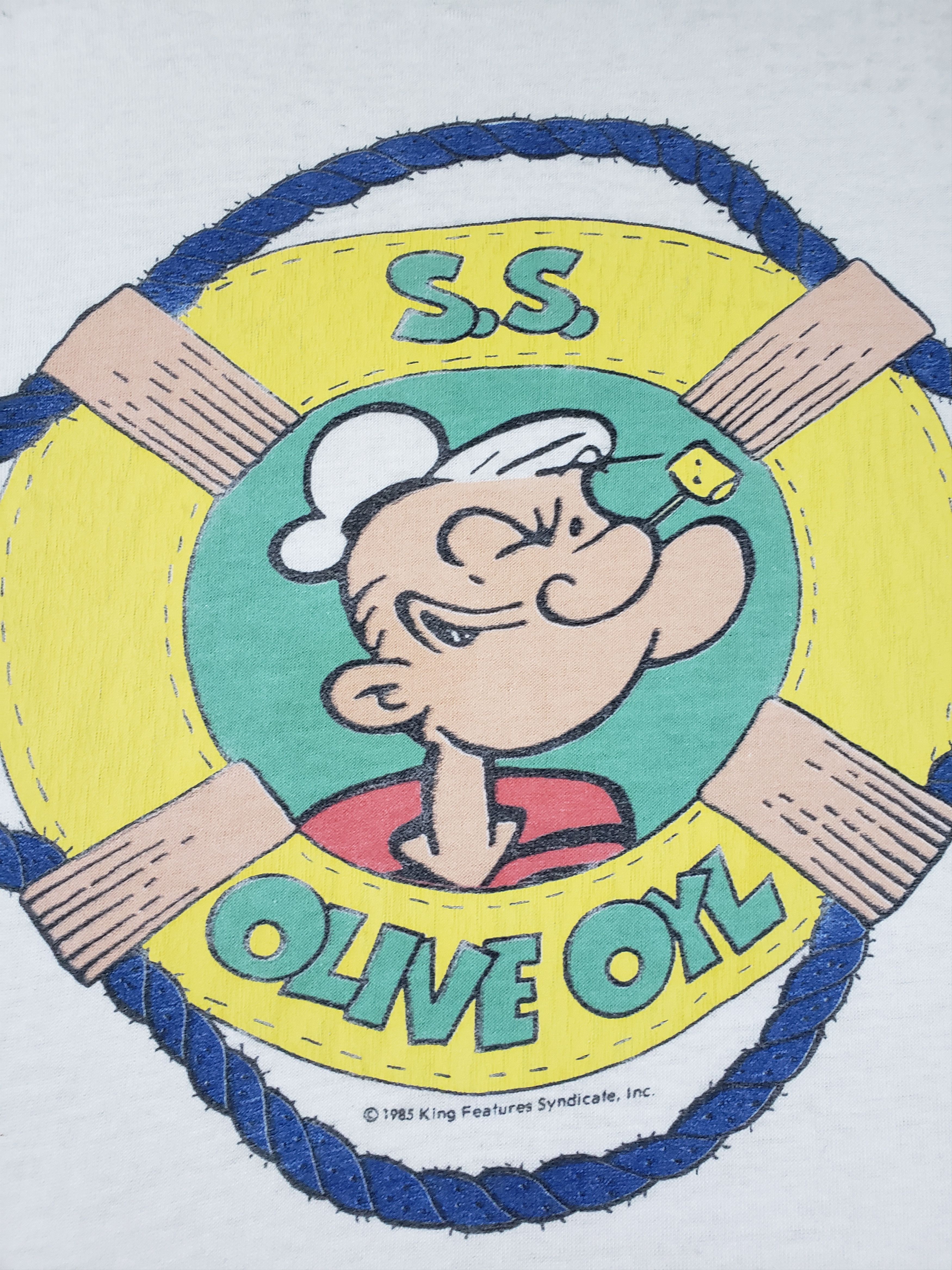 Cartoon Network × Vintage Vintage Tee Popeye 1985 Olive Oyl Size US M / EU 48-50 / 2 - 8 Thumbnail