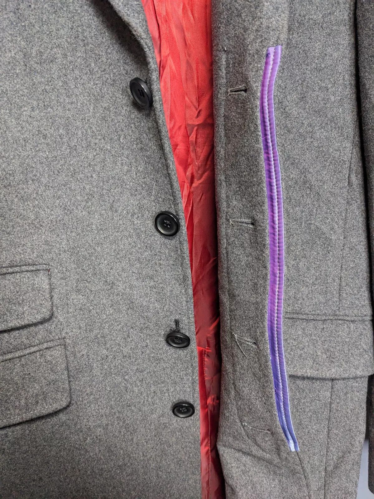Designer HOLLAND ESQUIRE SQUIRE COAT / GREY JACKET - Men's Size M Size US M / EU 48-50 / 2 - 2 Thumbnail