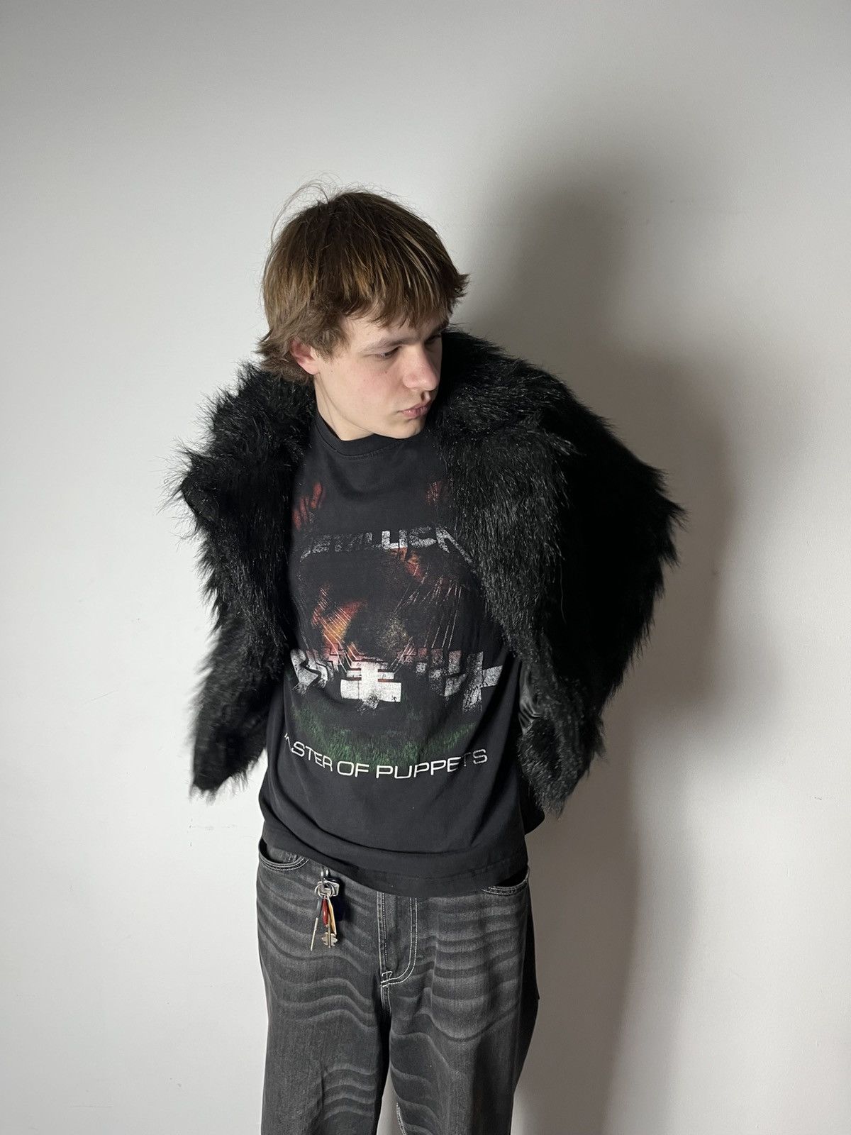 Hysteric Glamour 🔥FAUX FUR BALENCIAGA STYLE CROPPED MOHAIR BOMBER JACKET Size US S / EU 44-46 / 1 - 3 Thumbnail