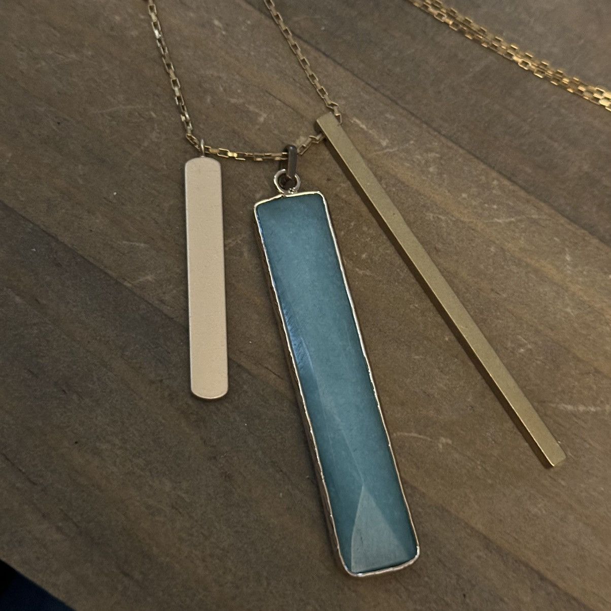 Other Sarafina long agate bar pendant necklace Size ONE SIZE - 3 Thumbnail