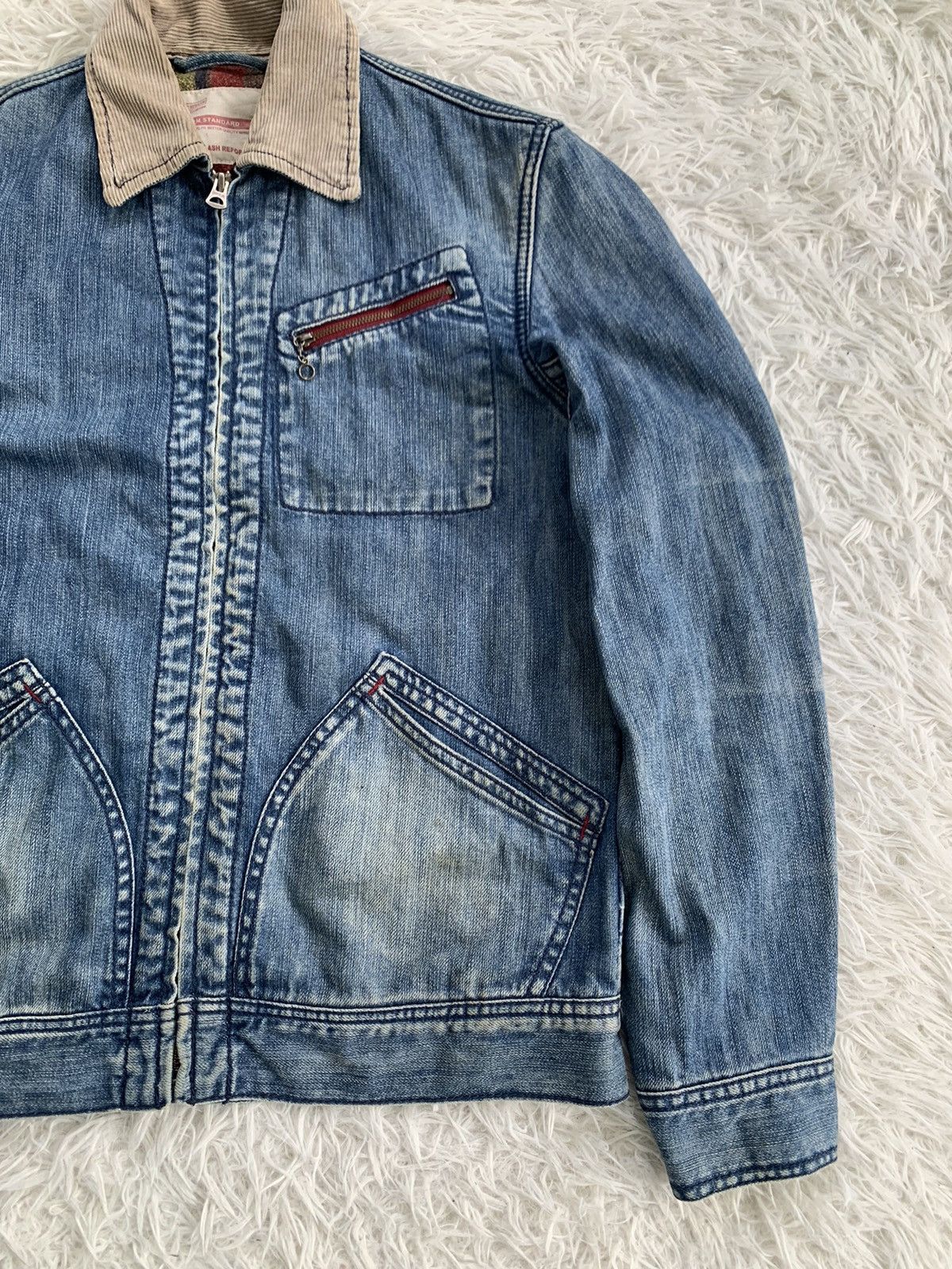 Japanese Brand Vintage Flash Report Denim Jacket Blanket Inner Size US M / EU 48-50 / 2 - 4 Thumbnail