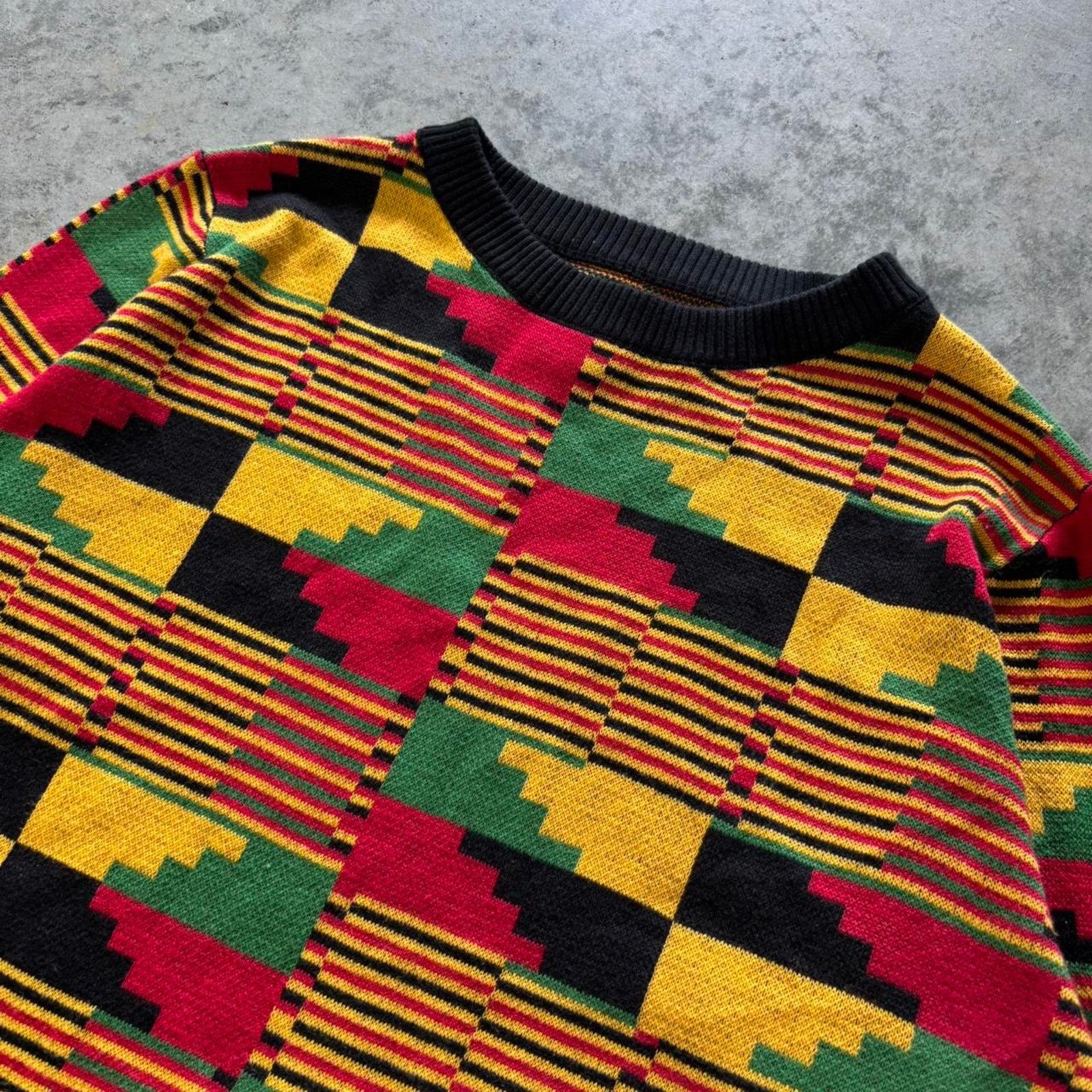 American Retro × Vintage Vintage 90s Retro Knit Sweater Size L / US 10 / IT 46 - 2 Thumbnail