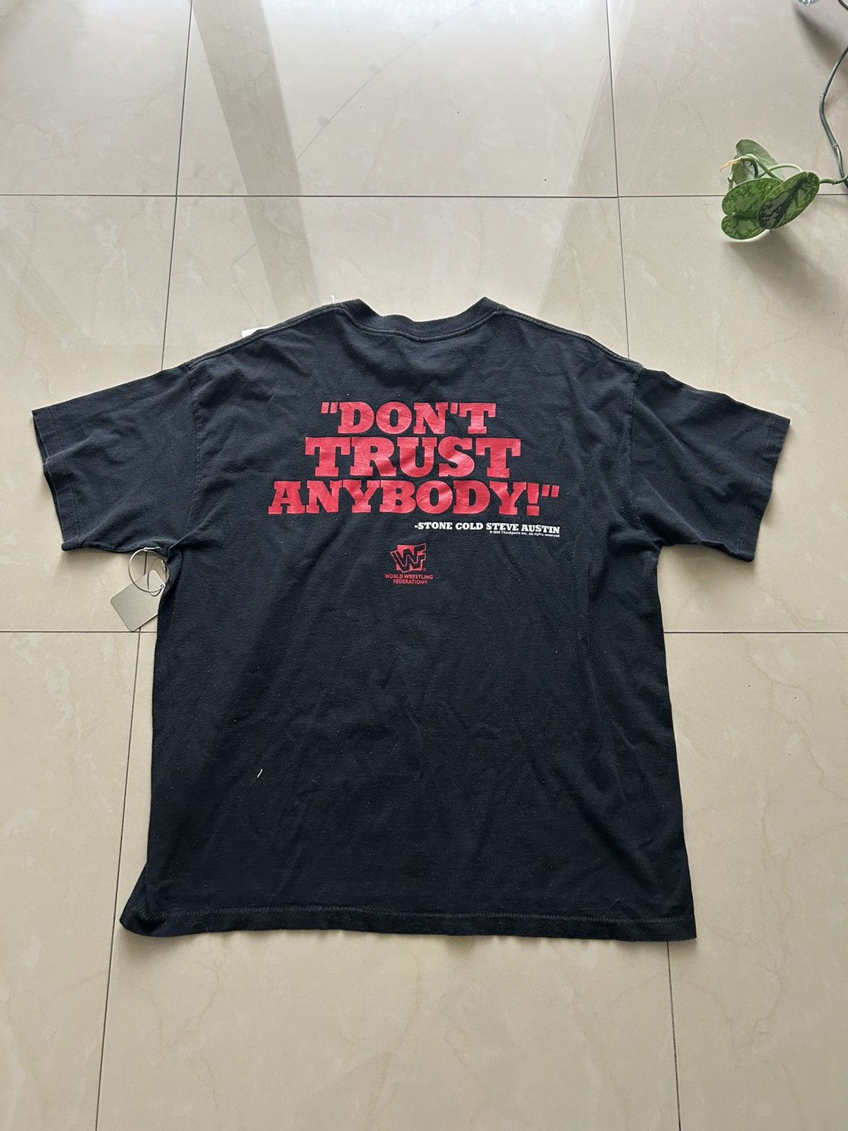 Vintage 1998 Stone Cold Dont Trust Anyone Tee Size US XXL / EU 58 / 5 - 3 Thumbnail