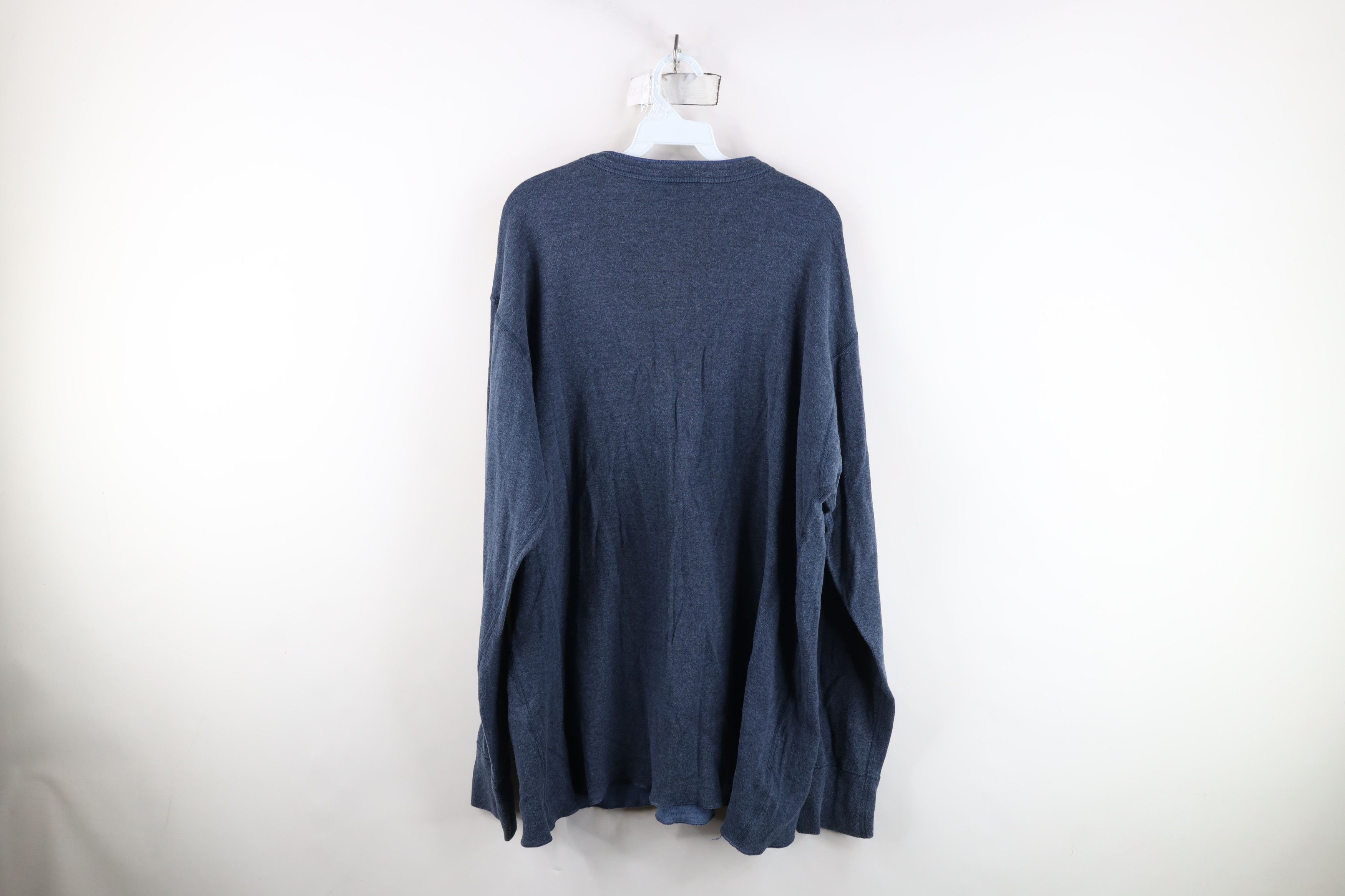 L.L. Bean Vintage 90s LL Bean Driver Long Sleeve Henley T-Shirt Blue Size US XL / EU 56 / 4 - 11 Thumbnail