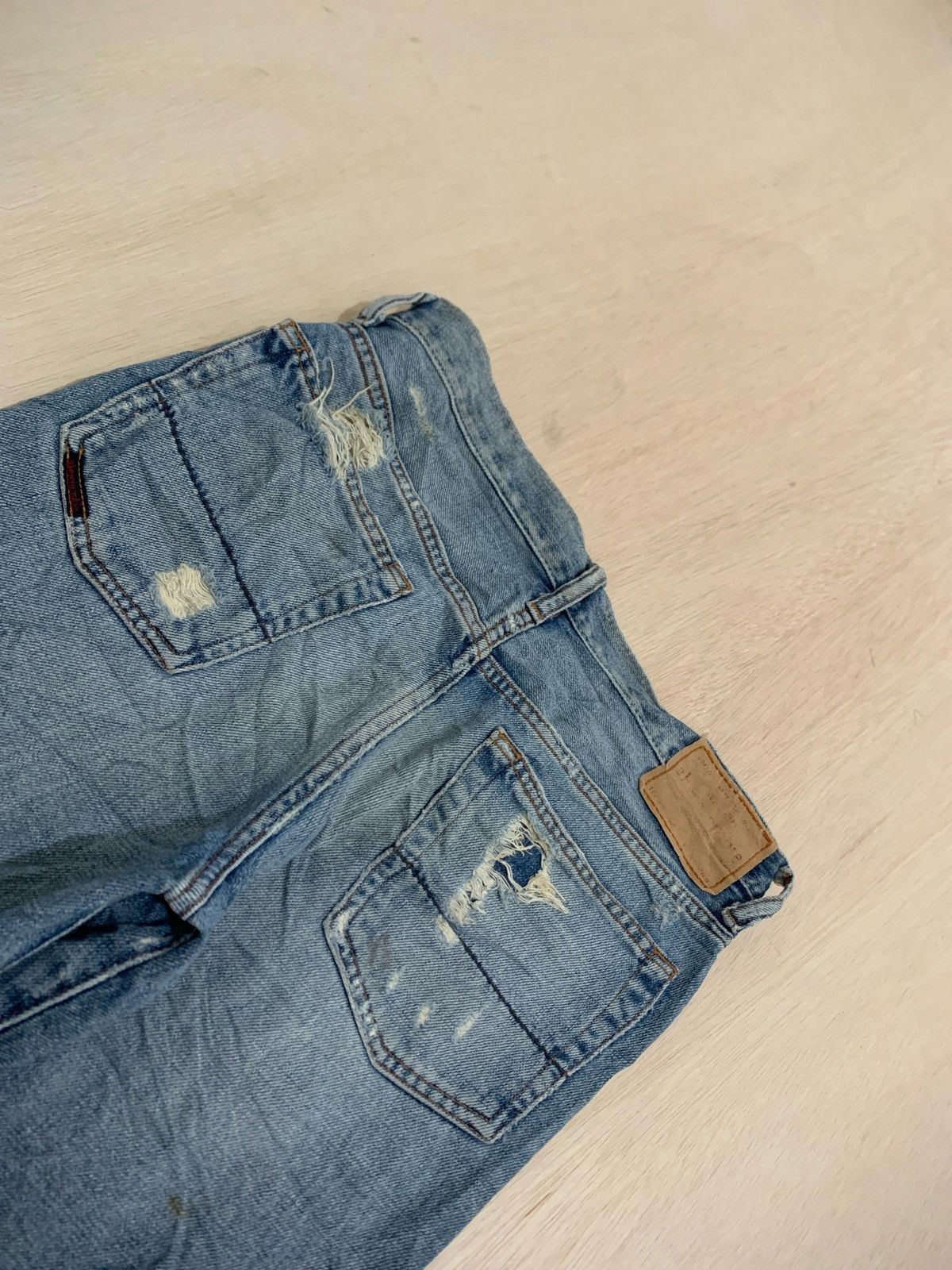 Hysteric Glamour × Japanese Brand Distressed Denim Abercrombie Bootcut Jeans Size US 32 / EU 48 - 4 Thumbnail
