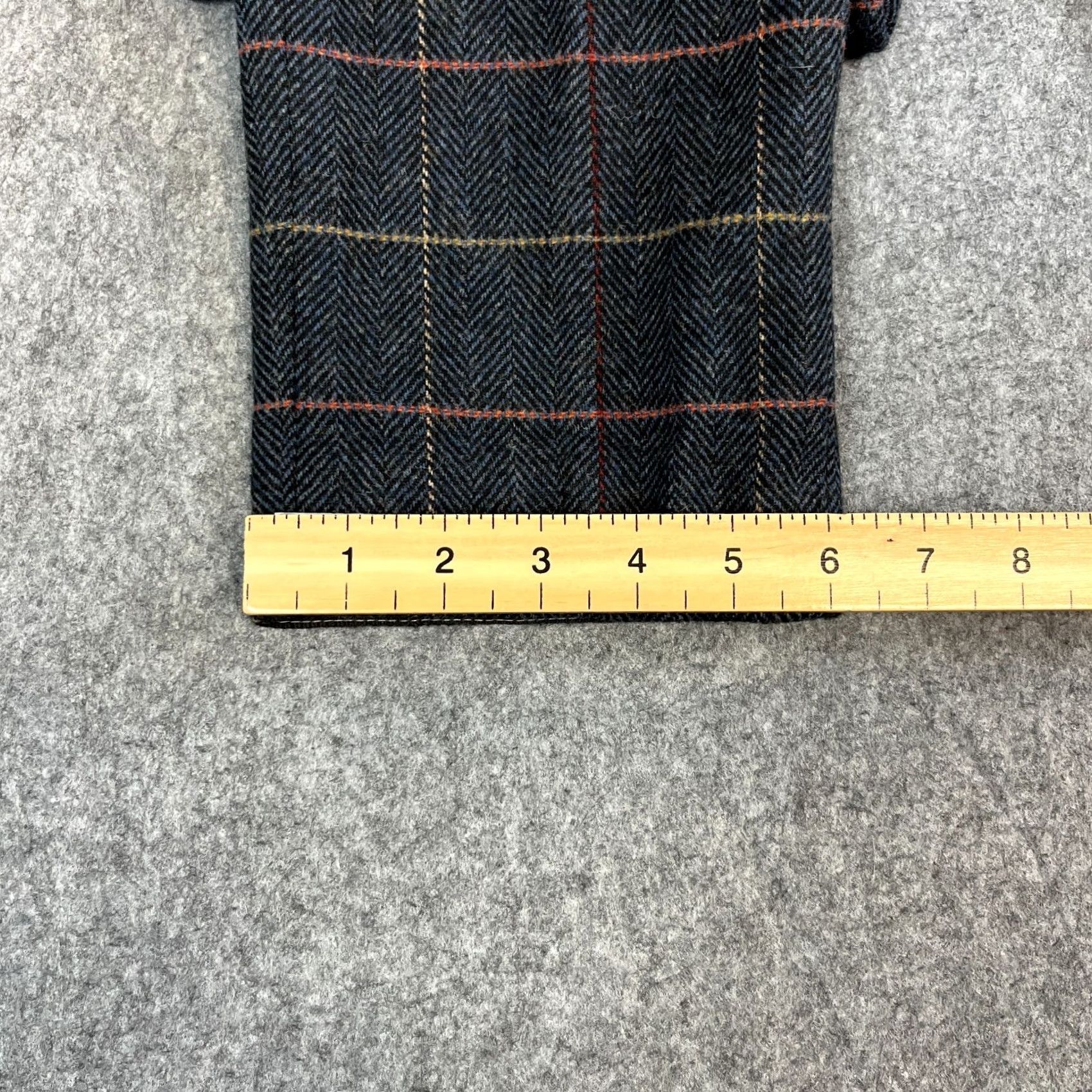 Vintage Marc Darcy Mens Wool Dress Trousers Pants Tapered 30 Grey Check Plaid Formal Size US 30 / EU 46 - 3 Thumbnail