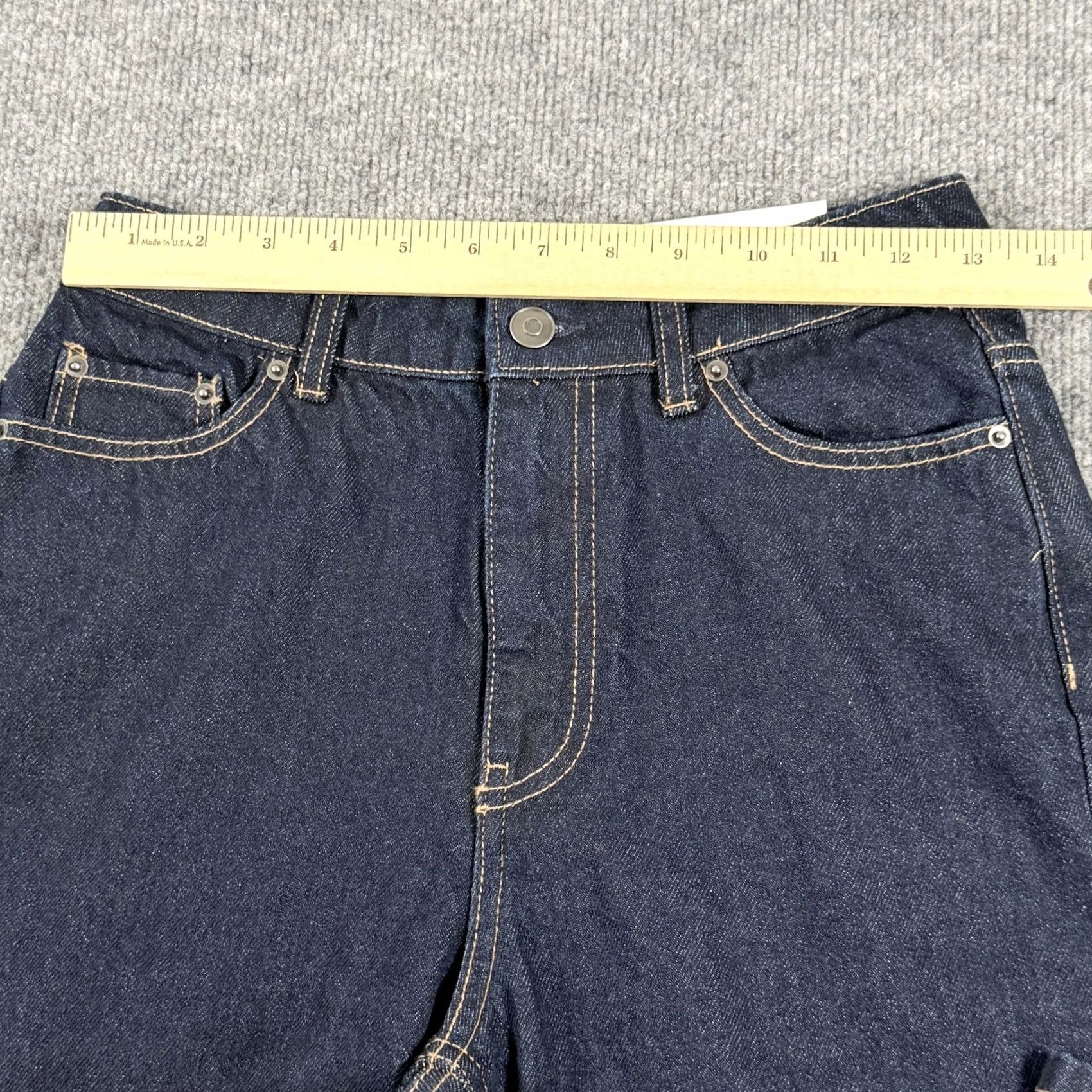 Vintage Future Collective Jeans Womens 2 Dark Wash Flare High Rise Denim Reese Blutstein Size 26" / US 2 / IT 38 - 4 Thumbnail