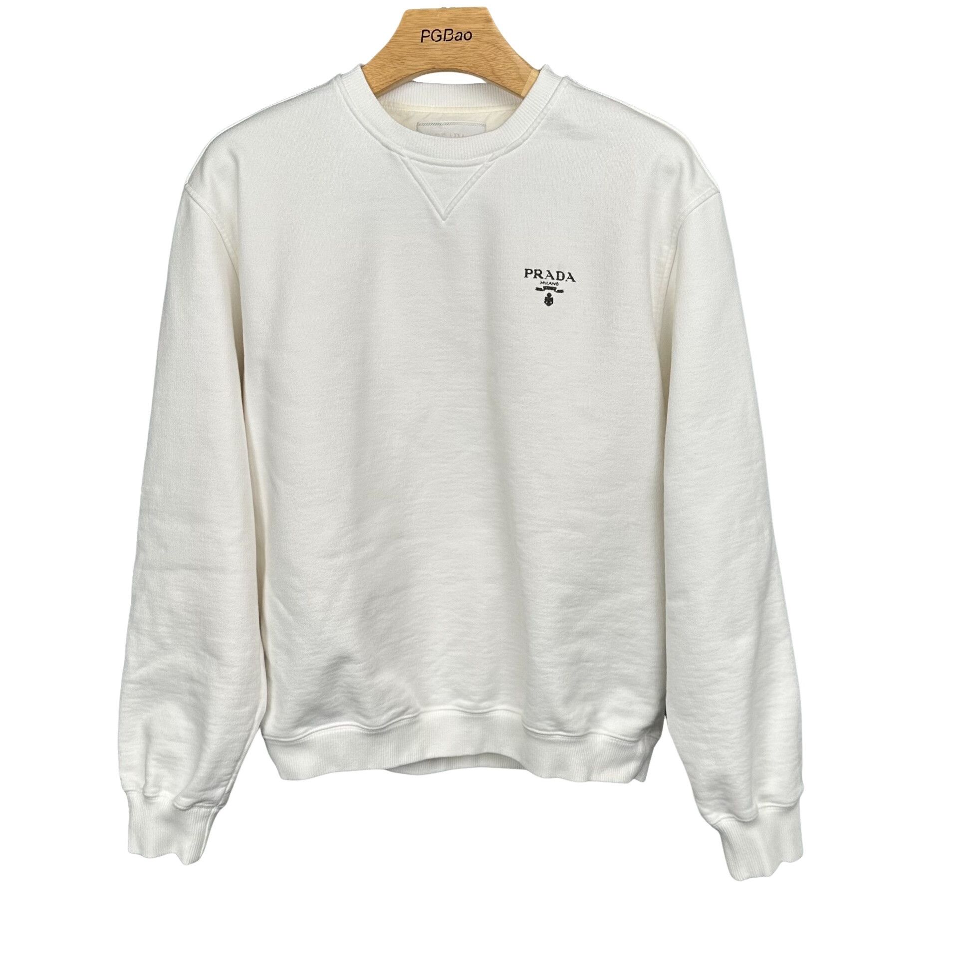 Prada Prada Logo Print Crewneck Sweatshirt Size M Size US M / EU 48-50 / 2 - 1 Thumbnail
