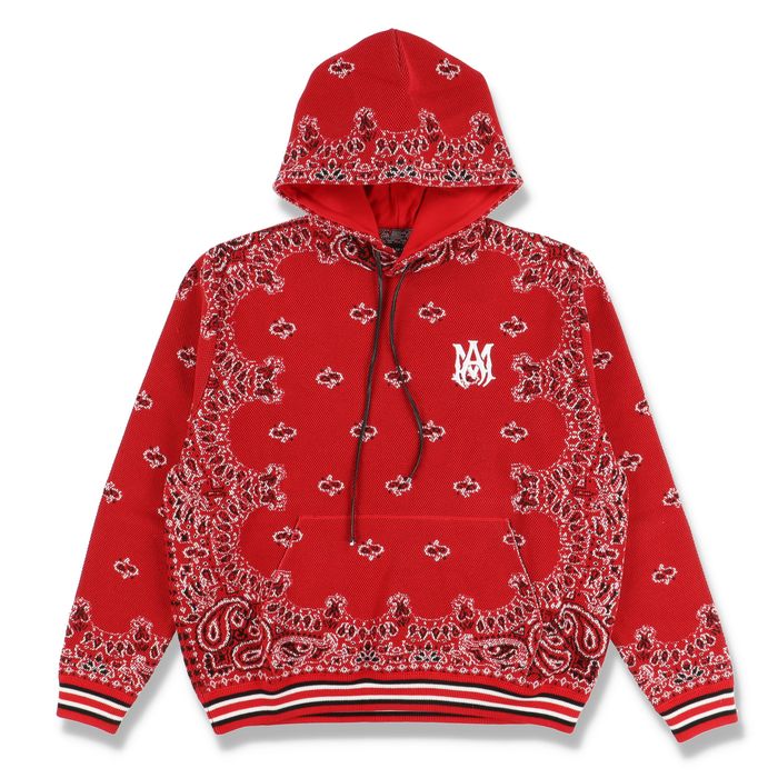 M.A. LOGO HOODIE - RED – AMIRI