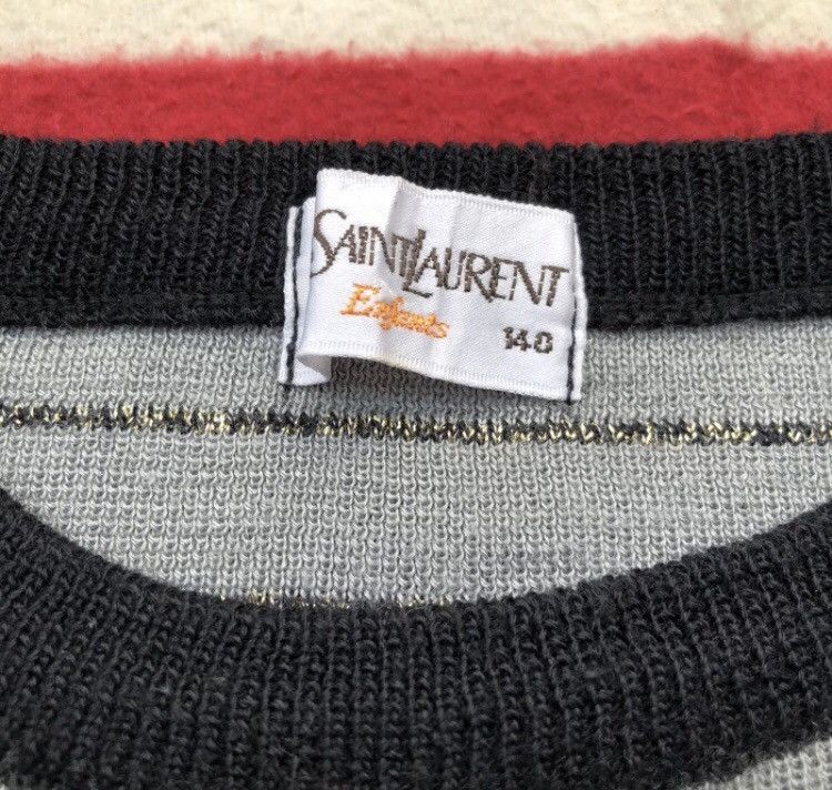 Yves Saint Laurent Vintage Yves Saint Laurent TwonTone Striped Knitwear Size US M / EU 48-50 / 2 - 4 Thumbnail