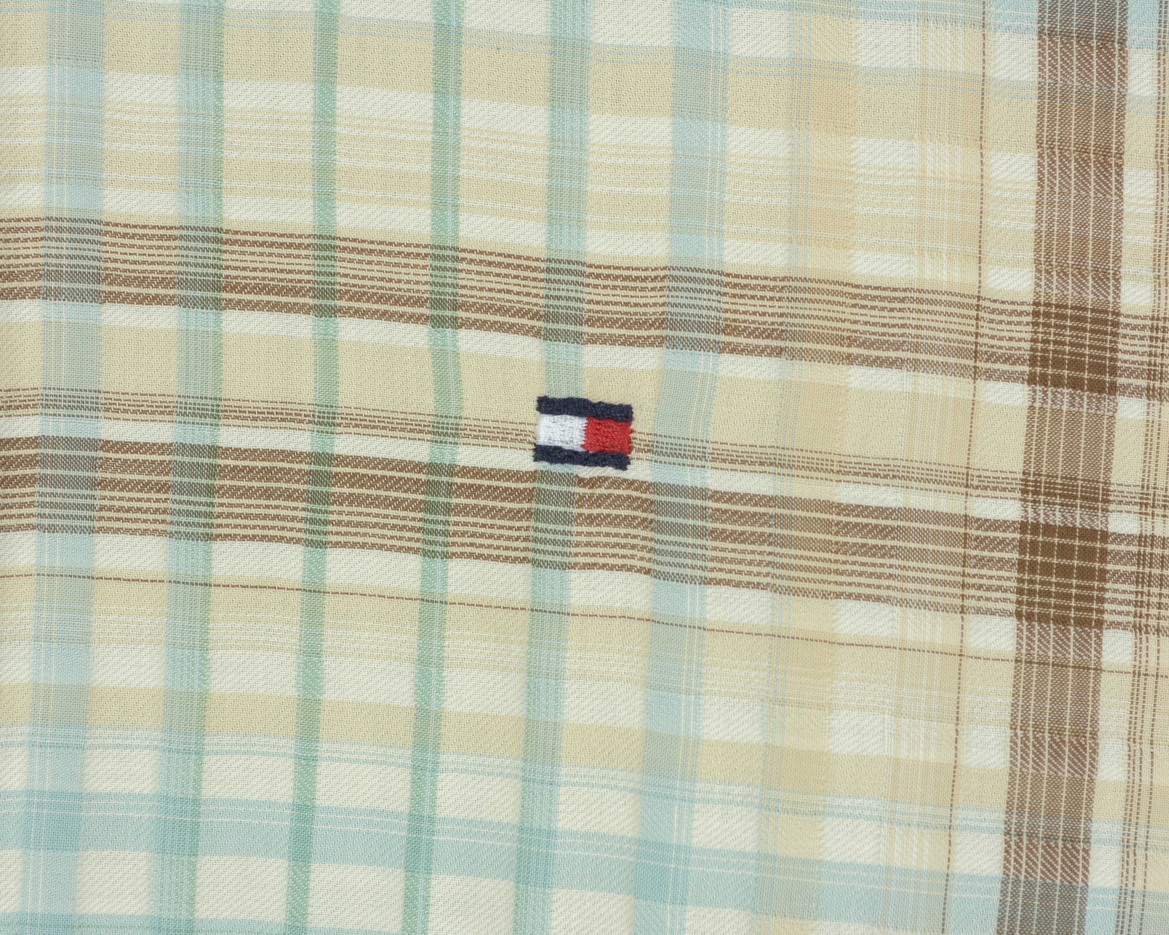 Tommy Hilfiger Casual Shirt Long Sleeved Tartan Plaid Check Cotton Top Size US L / EU 52-54 / 3 - 3 Thumbnail