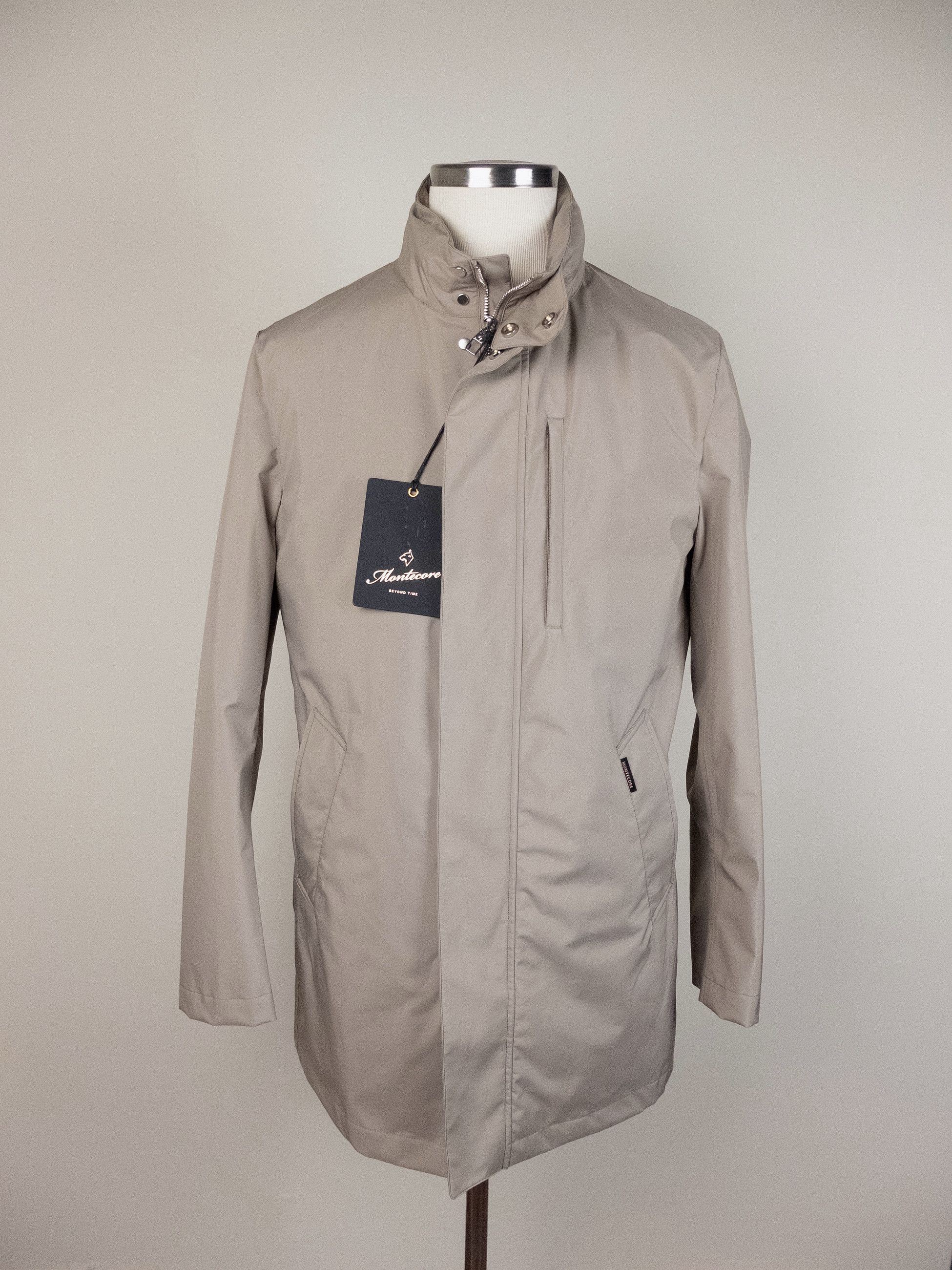 Montecore MONTECORE Italy beige hooded nylon coat jacket Large Size US L / EU 52-54 / 3 - 1 Thumbnail