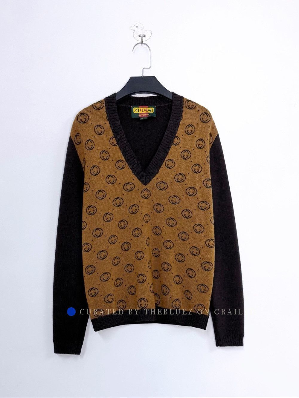 Gucci Cozy Brown Knit Sweater with Circle Logo Size US S / EU 44-46 / 1 - 1 Thumbnail