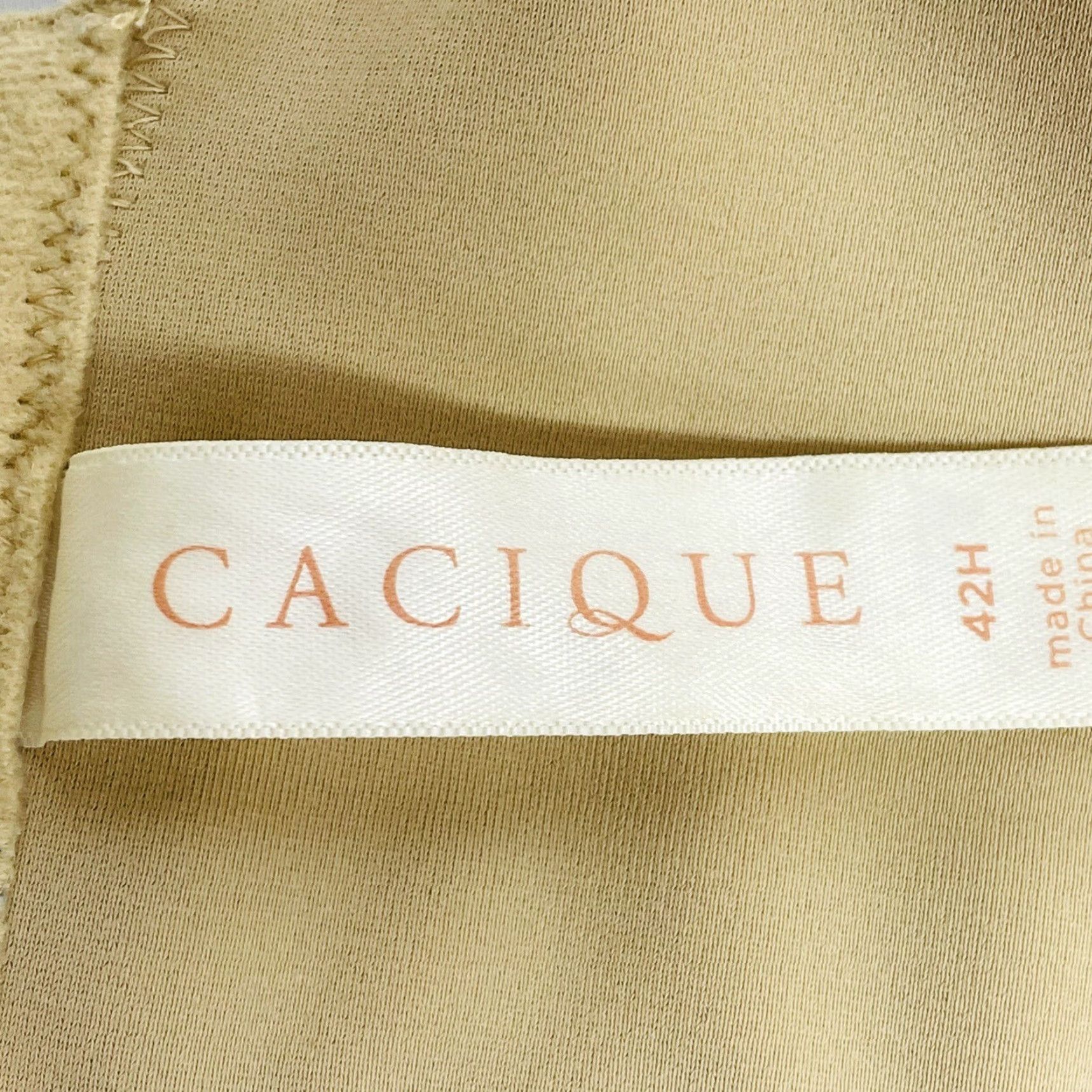 Vintage Cacique Backsmoother Lightly Lined Full Coverage Bra 42H Beige Underwire T-Shirt Bra Women Plus Size Size ONE SIZE - 6 Thumbnail