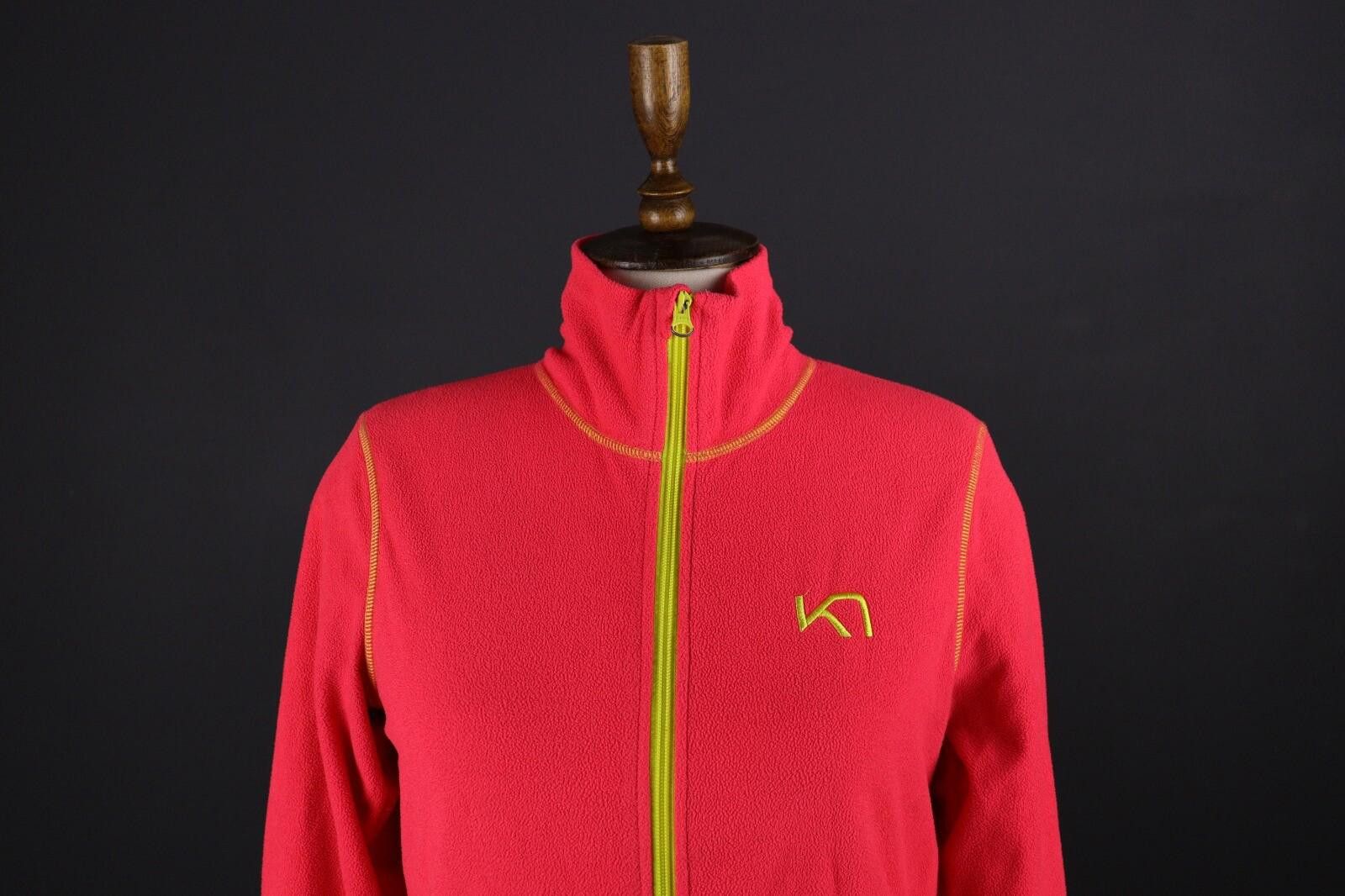 Designer Kari Traa Pink Full Zip Hiking Fleece Jacket Size M Size M / US 6-8 / IT 42-44 - 2 Thumbnail