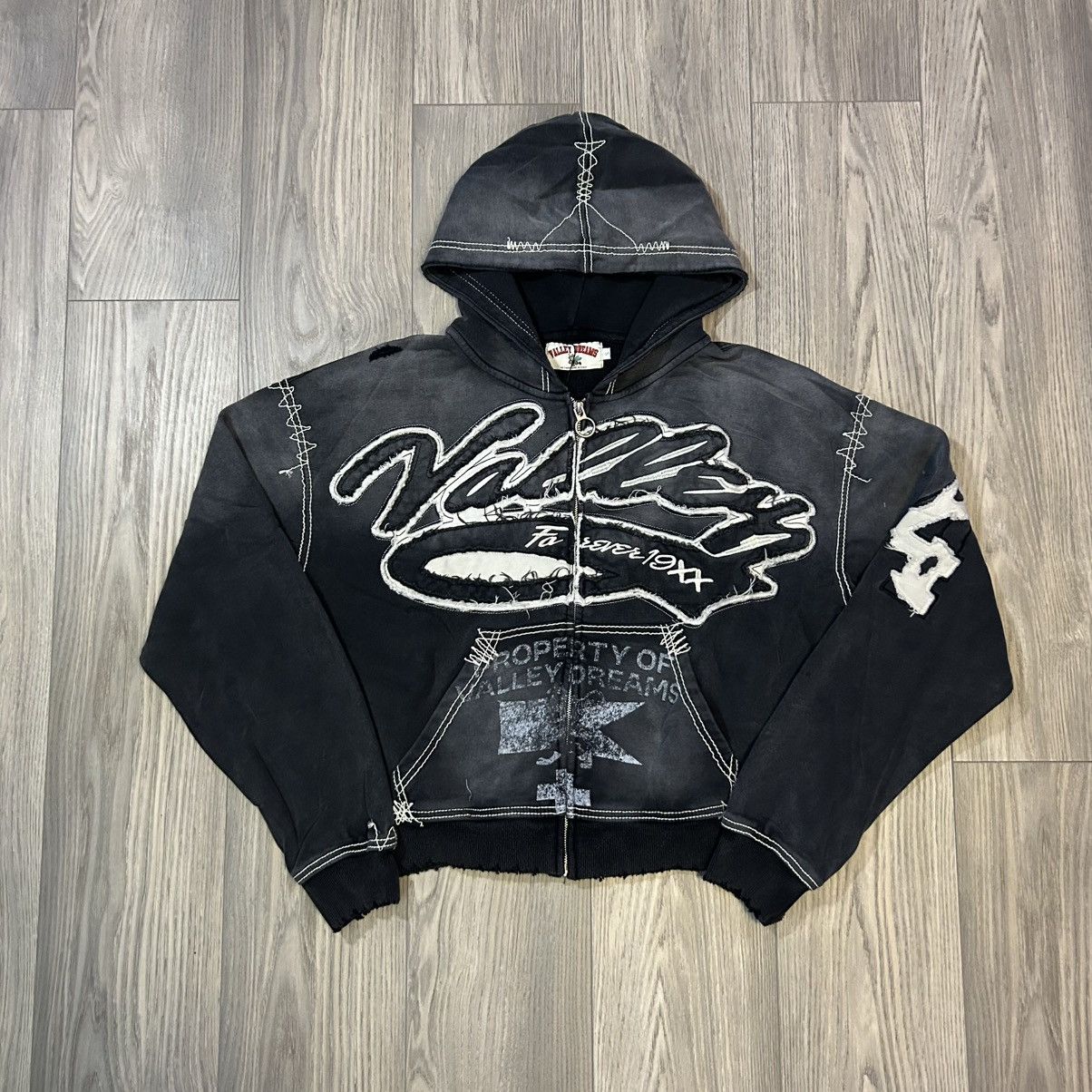 Vale Vale Forever Religion Zip Up Hoodie (Black) | Grailed