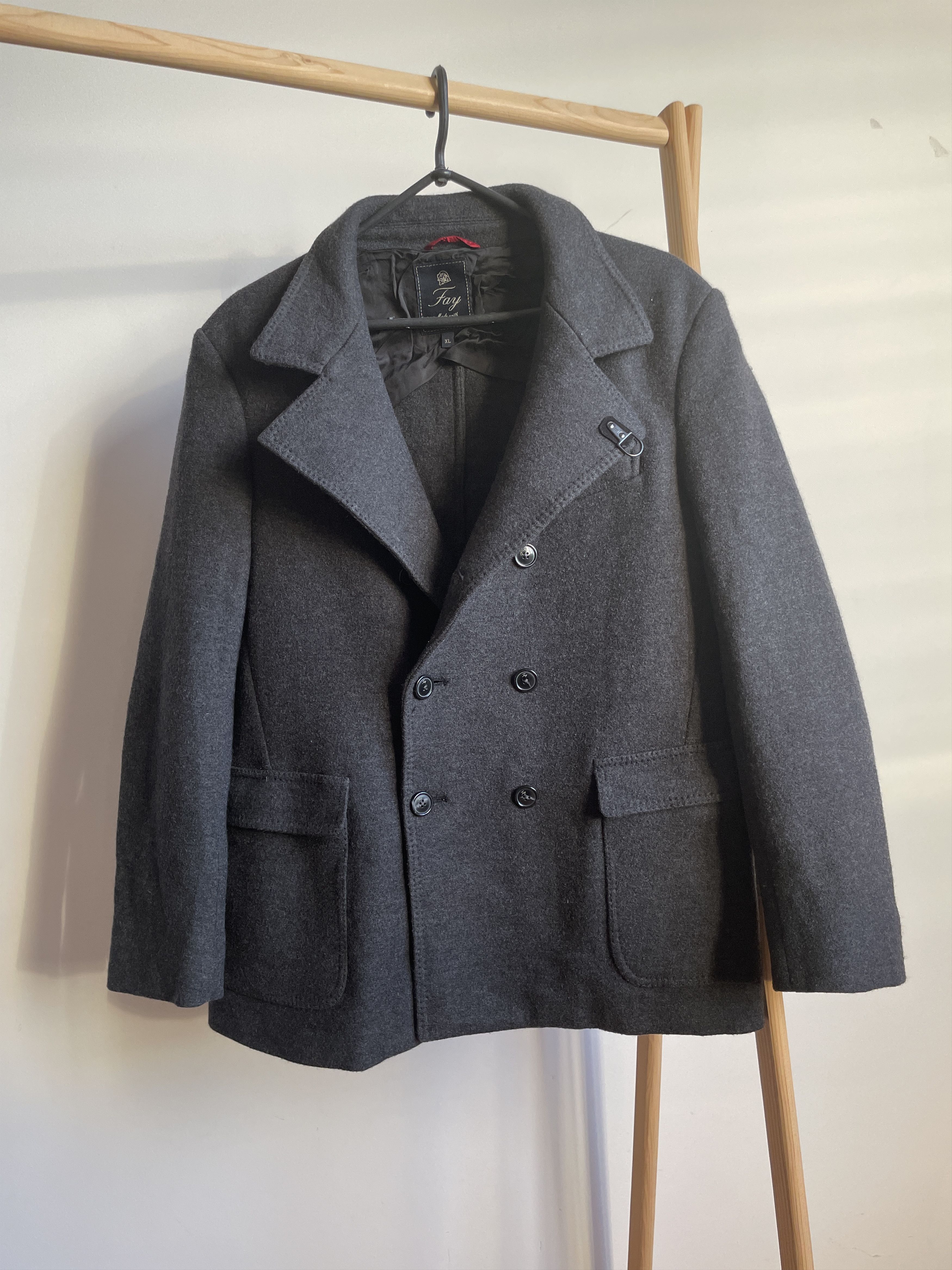 Fay Fay Womens Double Breasted Pea Coat Size XL Size XL / US 12-14 / IT 48-50 - 1 Thumbnail