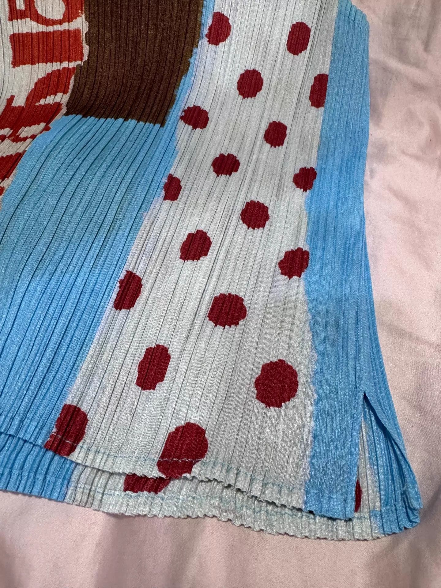 Issey Miyake ISSEY MIYAKE PP blue white polka dot tank size 2 Size XS / US 0-2 / IT 36-38 - 4 Thumbnail