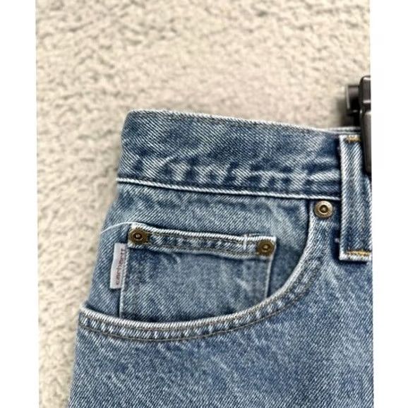 Carhartt Carhartt Jeans Men 44X30 Blue Light Wash Traditional Fit Straight Denim Workwear Size US 44 / EU 60 - 5 Thumbnail