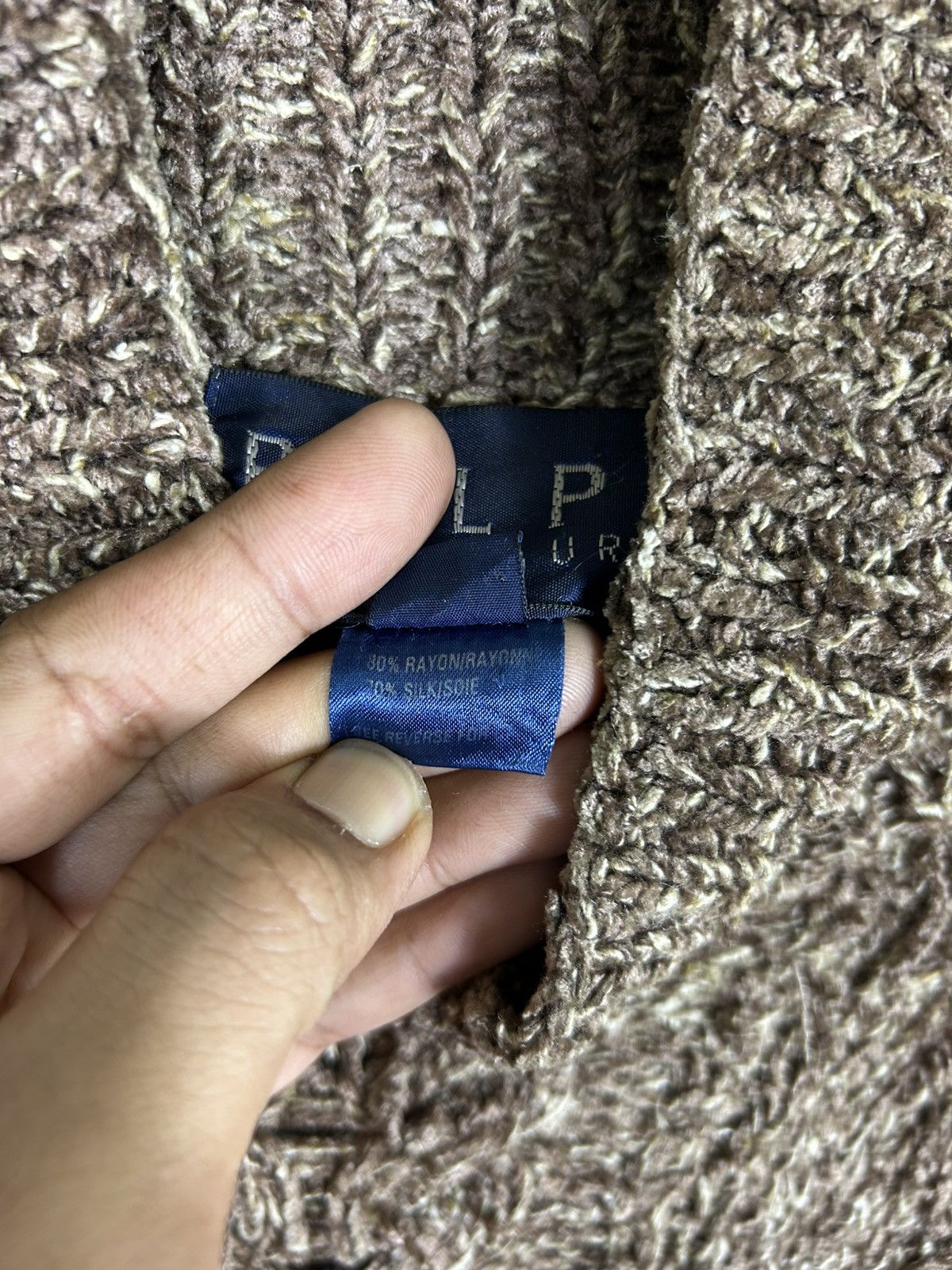 RRL Ralph Lauren ⚡️Vintage Ralph Ralph Lauren Knit Turtleneck Sweater Size L / US 10 / IT 46 - 9 Thumbnail