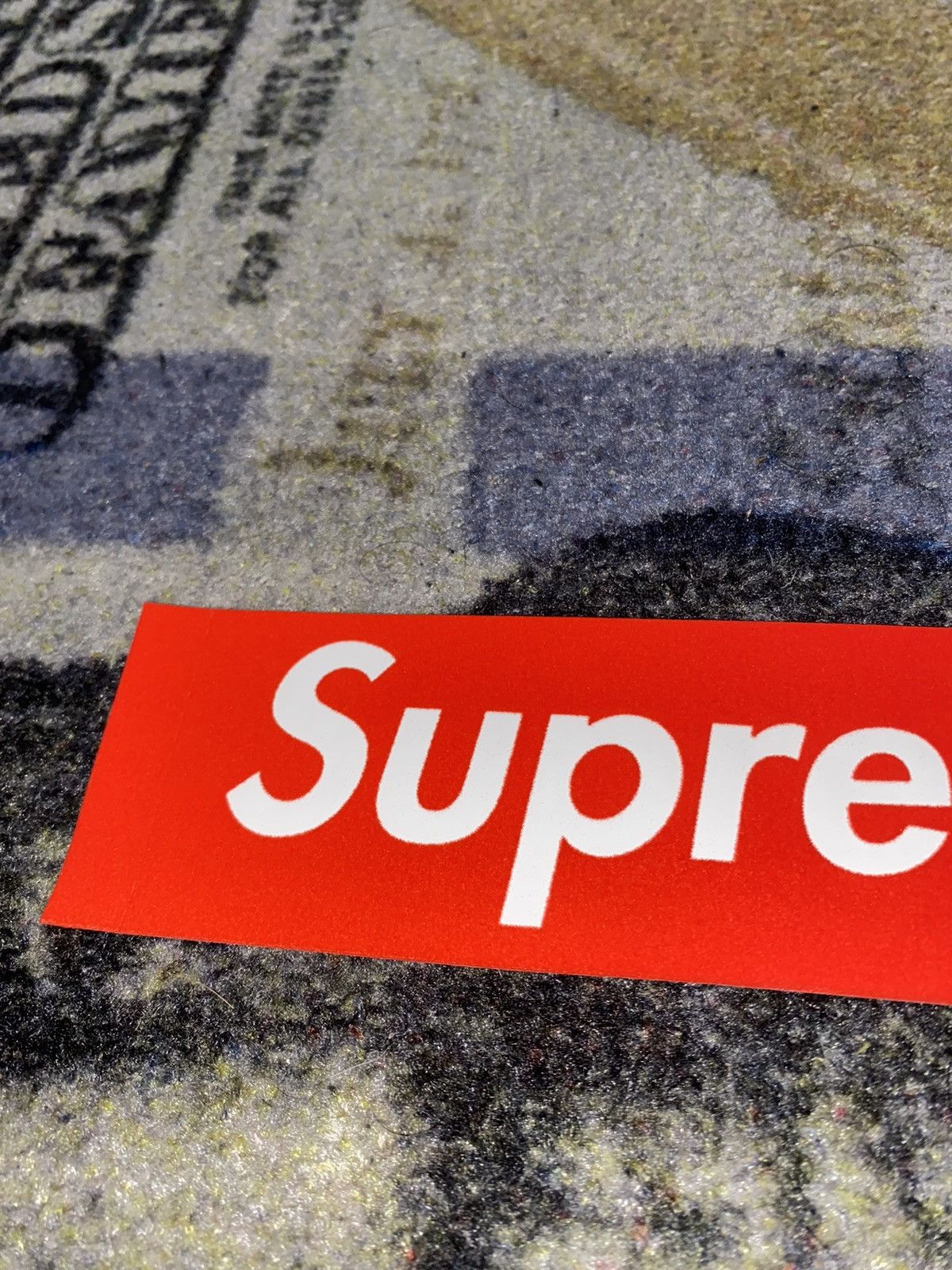 Nas × Supreme Supreme Felt Box Logo Sticker Size ONE SIZE - 2 Thumbnail