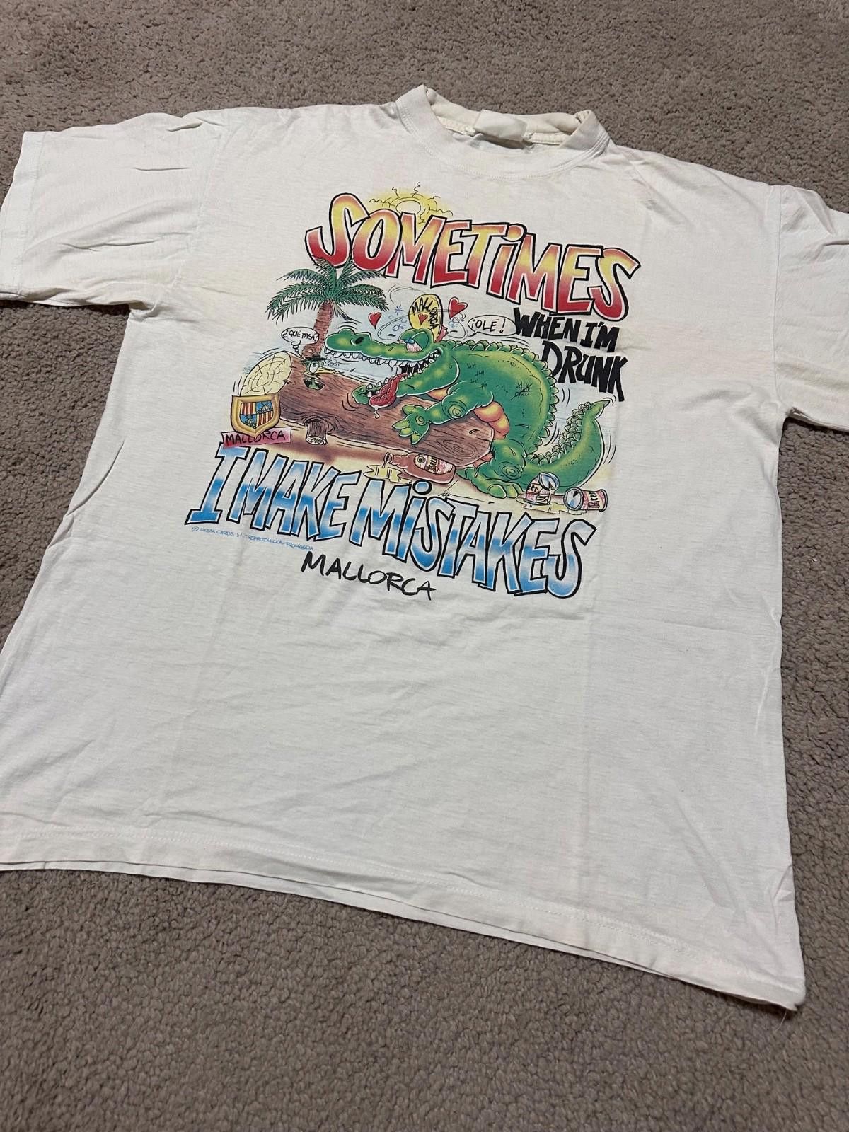The Unbranded Brand Vintage Vintage 90s Sex Porno Crocodile Funny Humor T-shirt Size US L / EU 52-54 / 3 - 2 Thumbnail