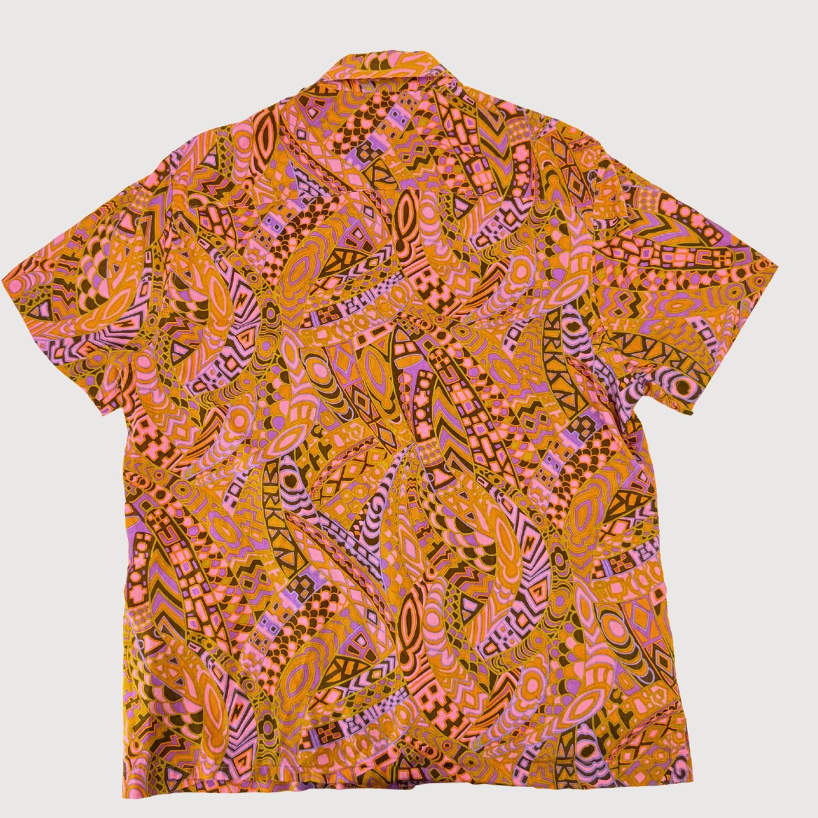 Mr Turk MR TURK Psychedelic Print Short Sleeve Shirt M Size US M / EU 48-50 / 2 - 5 Thumbnail