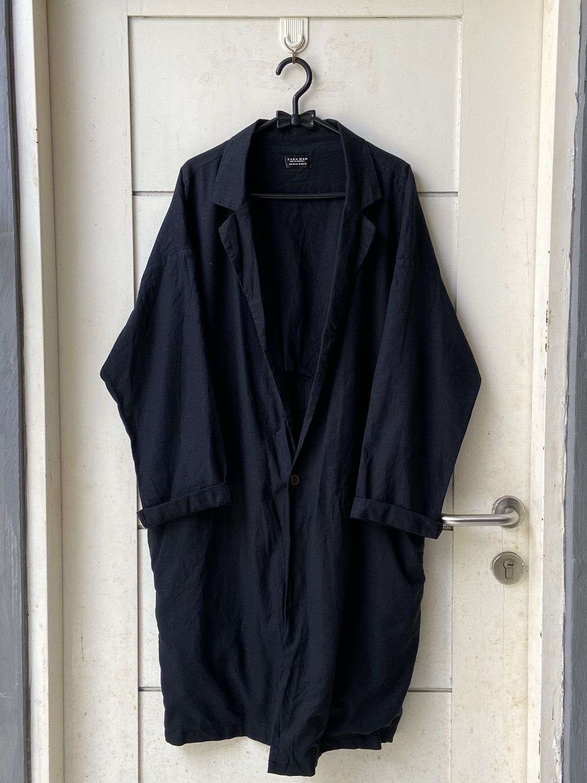 image of Zara Man Navy Blazer, Men's (Size 54L)