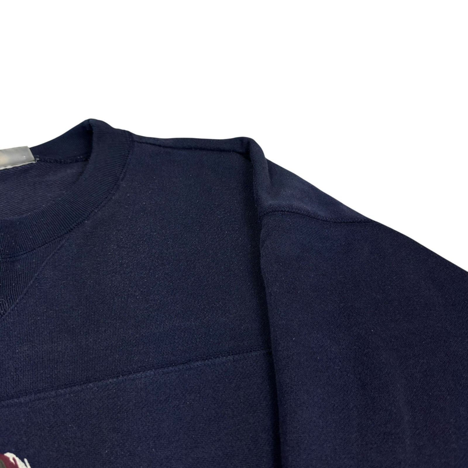 Adidas × Japanese Brand × Vintage Adidas Mens Blue Cotton Crew Neck Long Sleeve Sweatshirt L Size US L / EU 52-54 / 3 - 4 Thumbnail