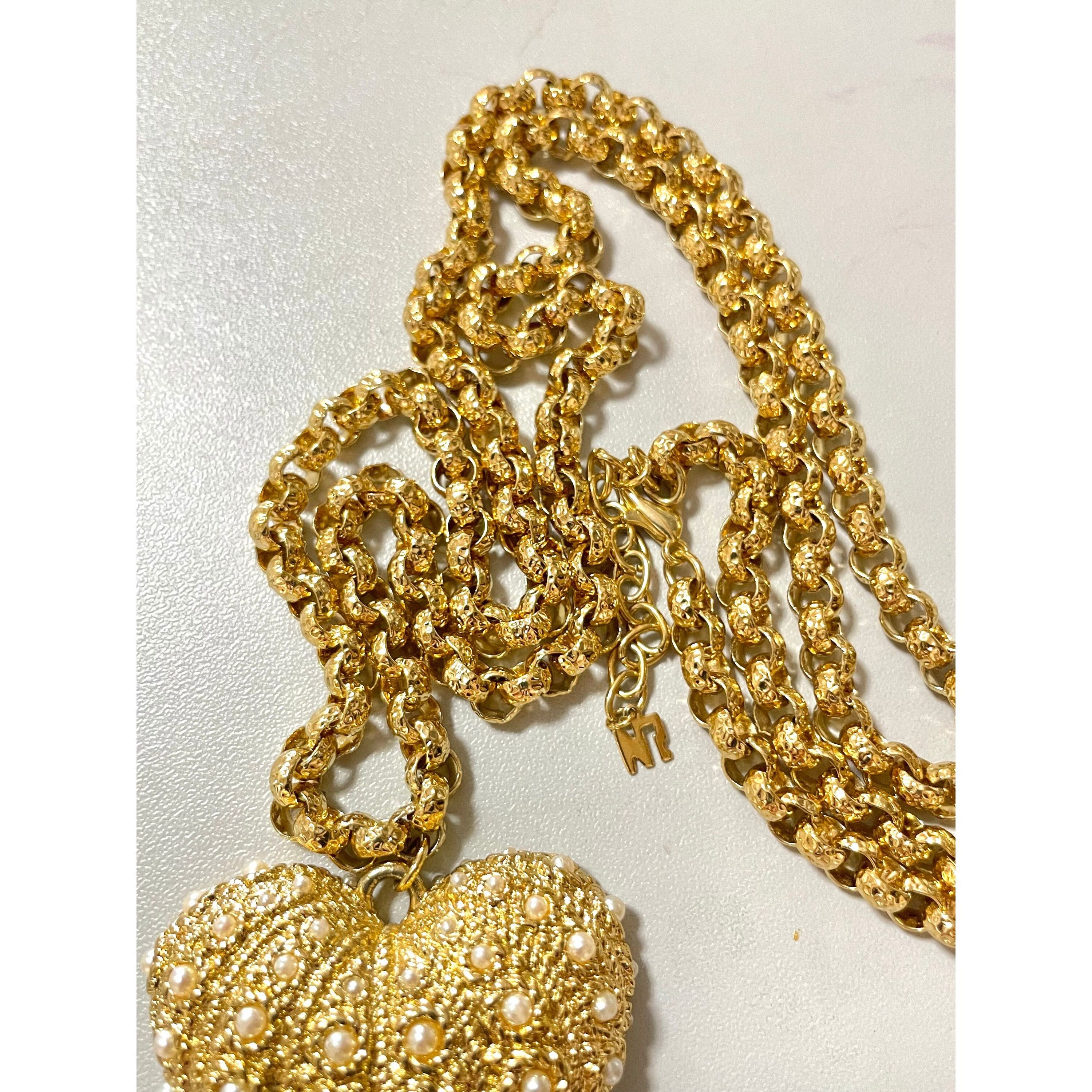 Nina Ricci MINT. Vintage NINA RICCI skinny chain necklace with crystal Size ONE SIZE - 3 Thumbnail
