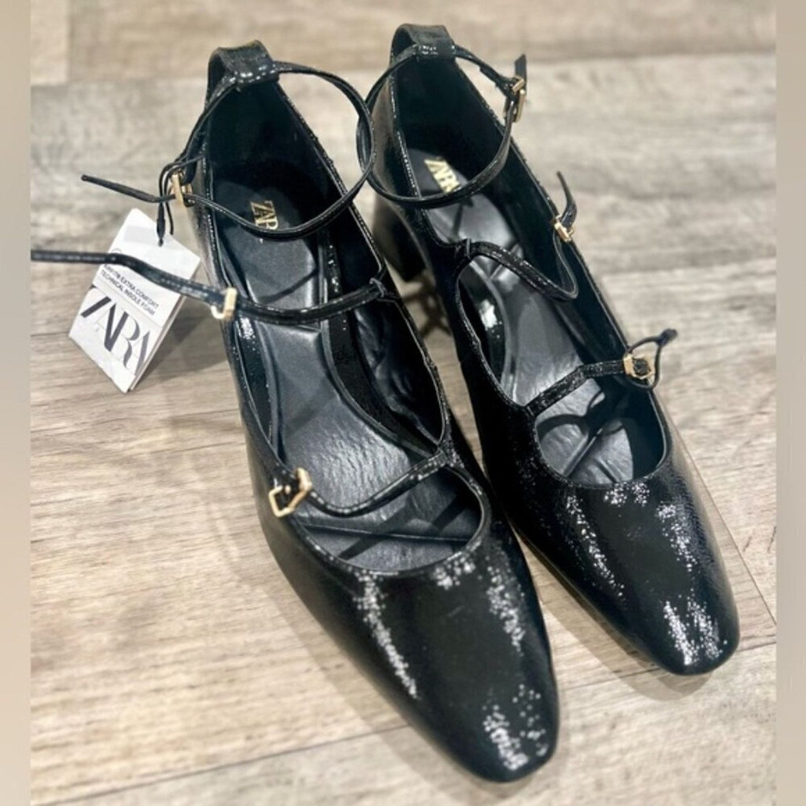 Zara ZARA BLOGGER FAVE!!! Faux Patent Leather Heels Size US 9 / IT 39 - 12 Thumbnail