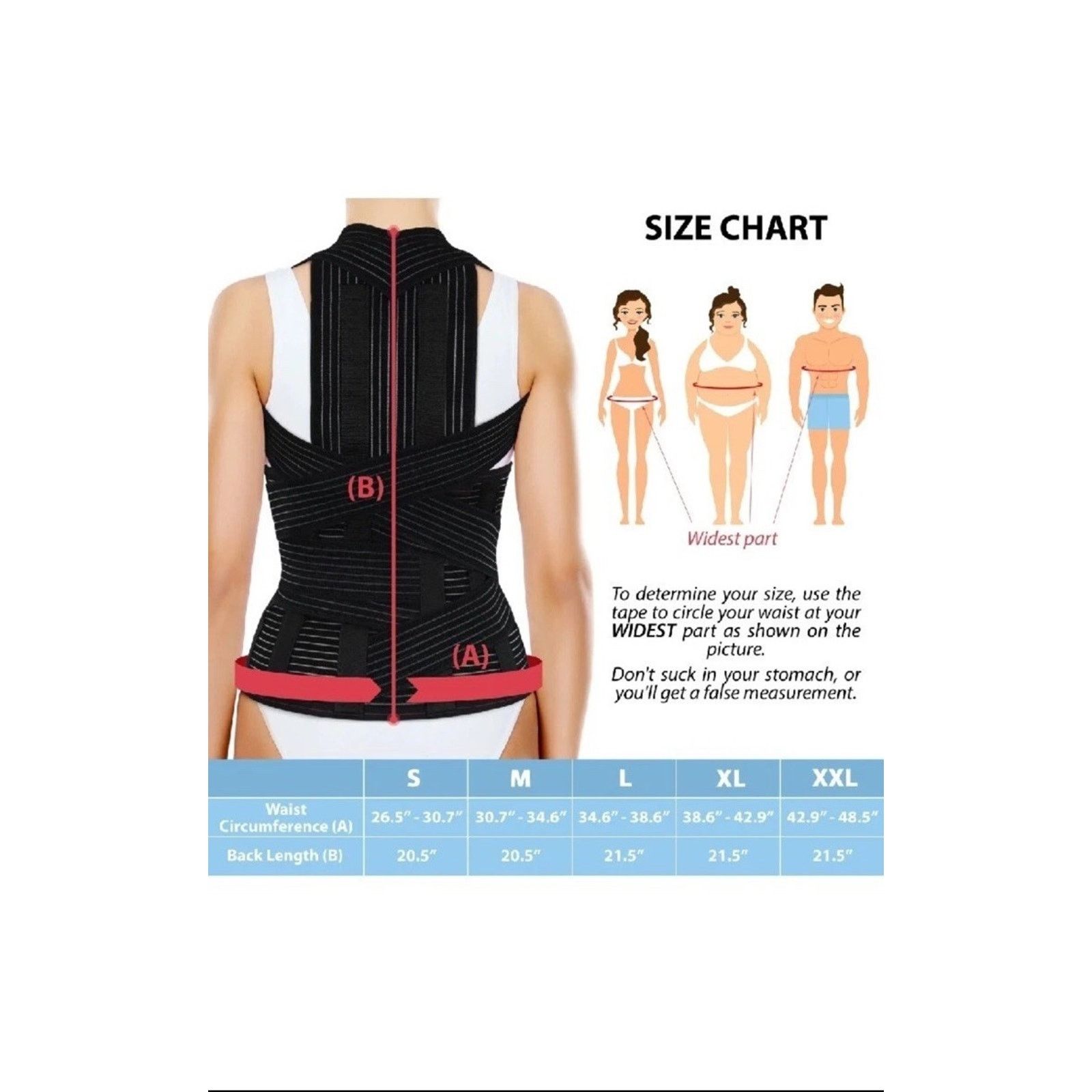 & Other Stories Ortonyx Comfort Posture Shoulder Support Back Brace M Size ONE SIZE - 6 Thumbnail