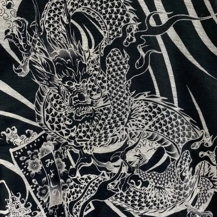 Vintage Vtg 90’ KAMAKURI JAPAN DRAGON Embroidery Tee Shirt Sukajan Size US M / EU 48-50 / 2 - 4 Thumbnail