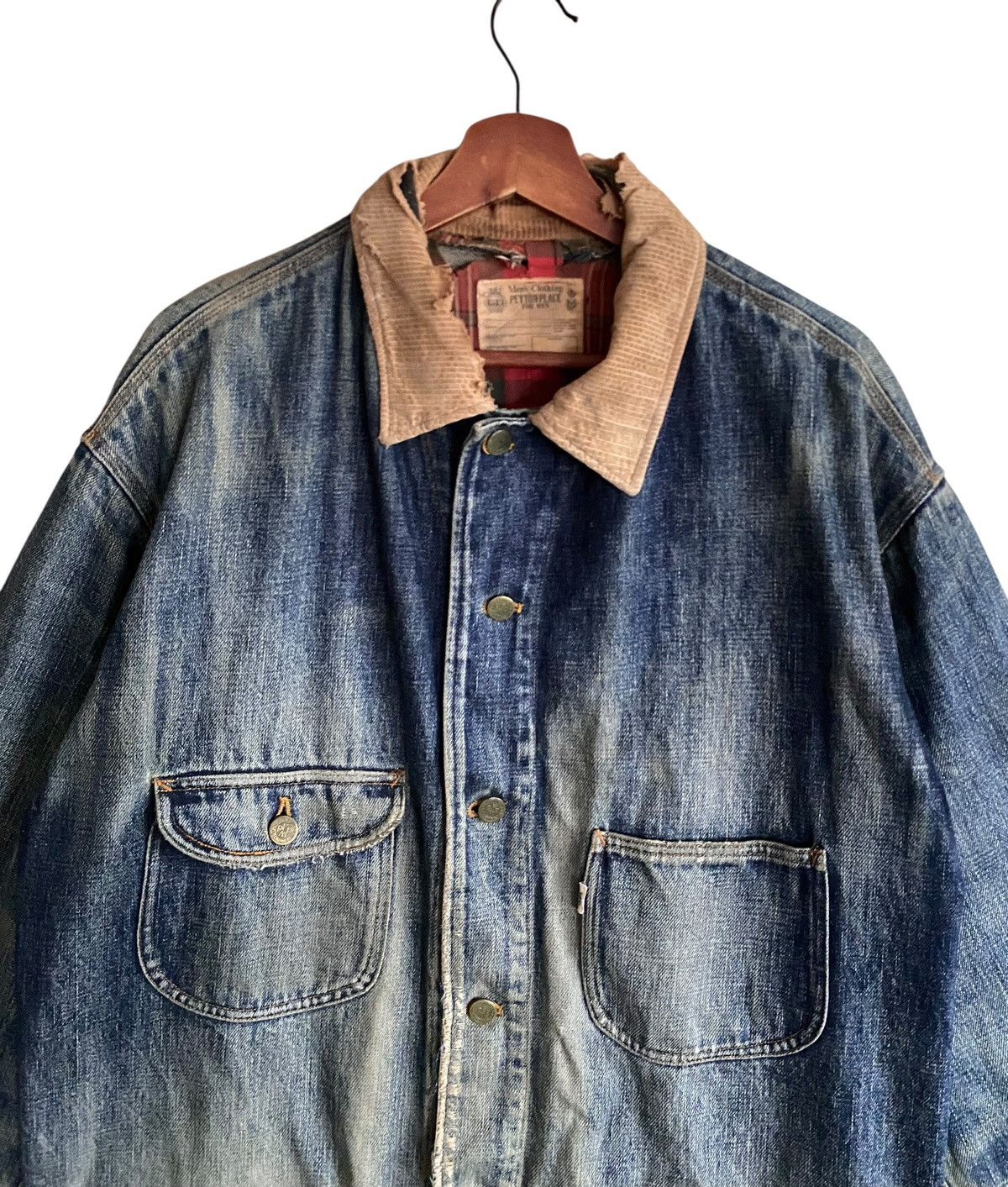 PPFM Rare Vintage Japanese Brand PPFM Denim Chore Jacket 1990s Size US M / EU 48-50 / 2 - 4 Thumbnail