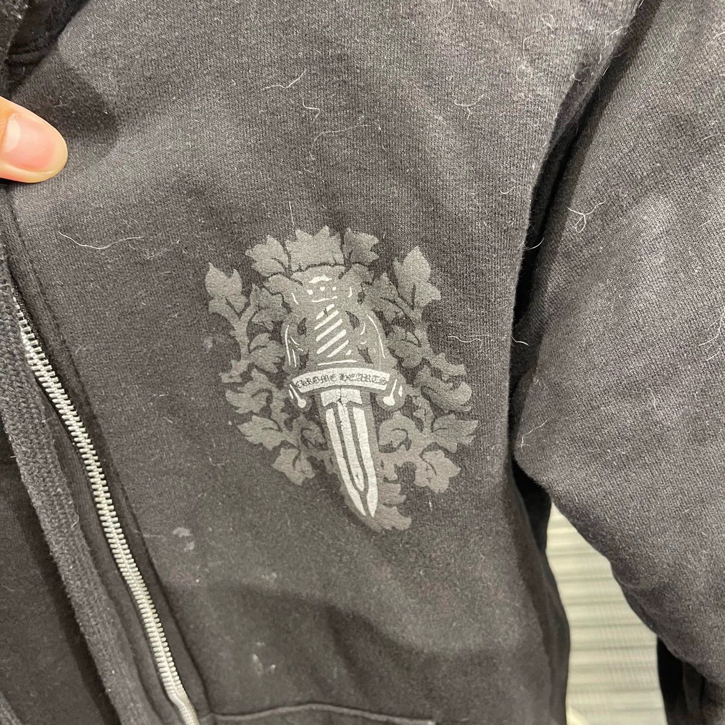 Chrome Hearts Chrome Hearts Broken Sword Vine Zip Black Jacket Size US S / EU 44-46 / 1 - 4 Thumbnail
