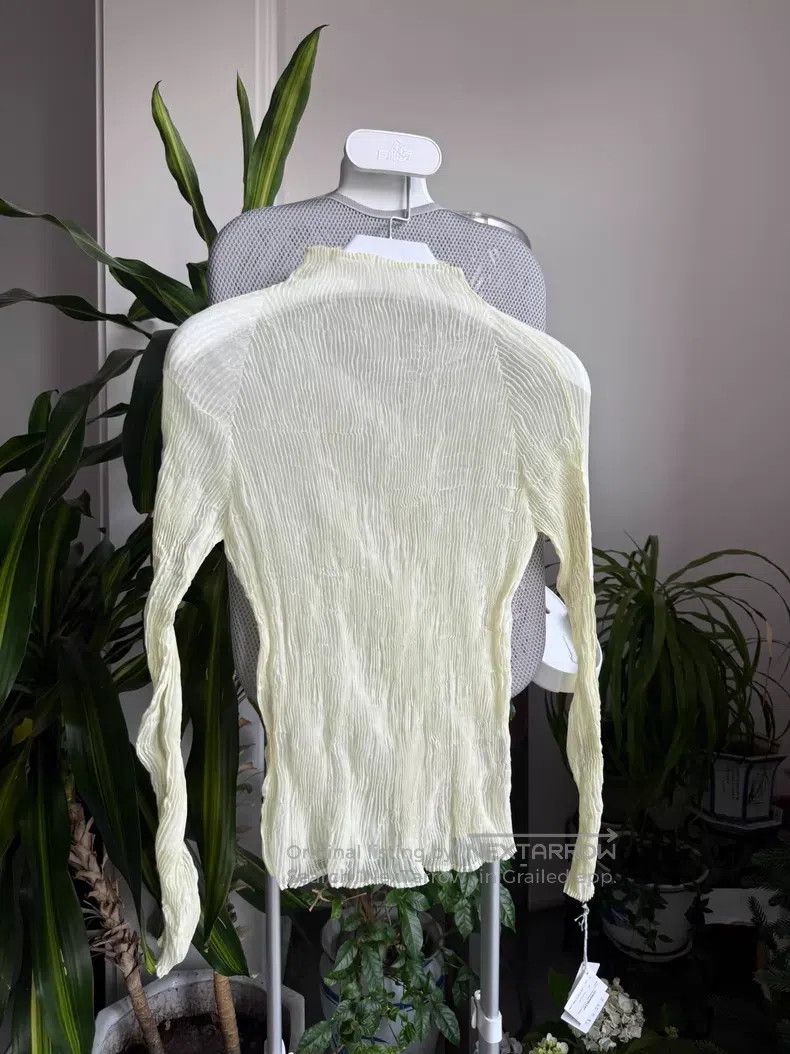 Issey Miyake Issey Miyake size:one size Yellow Long-Sleeve Top Size XXS / US 00 / IT 34 - 3 Thumbnail
