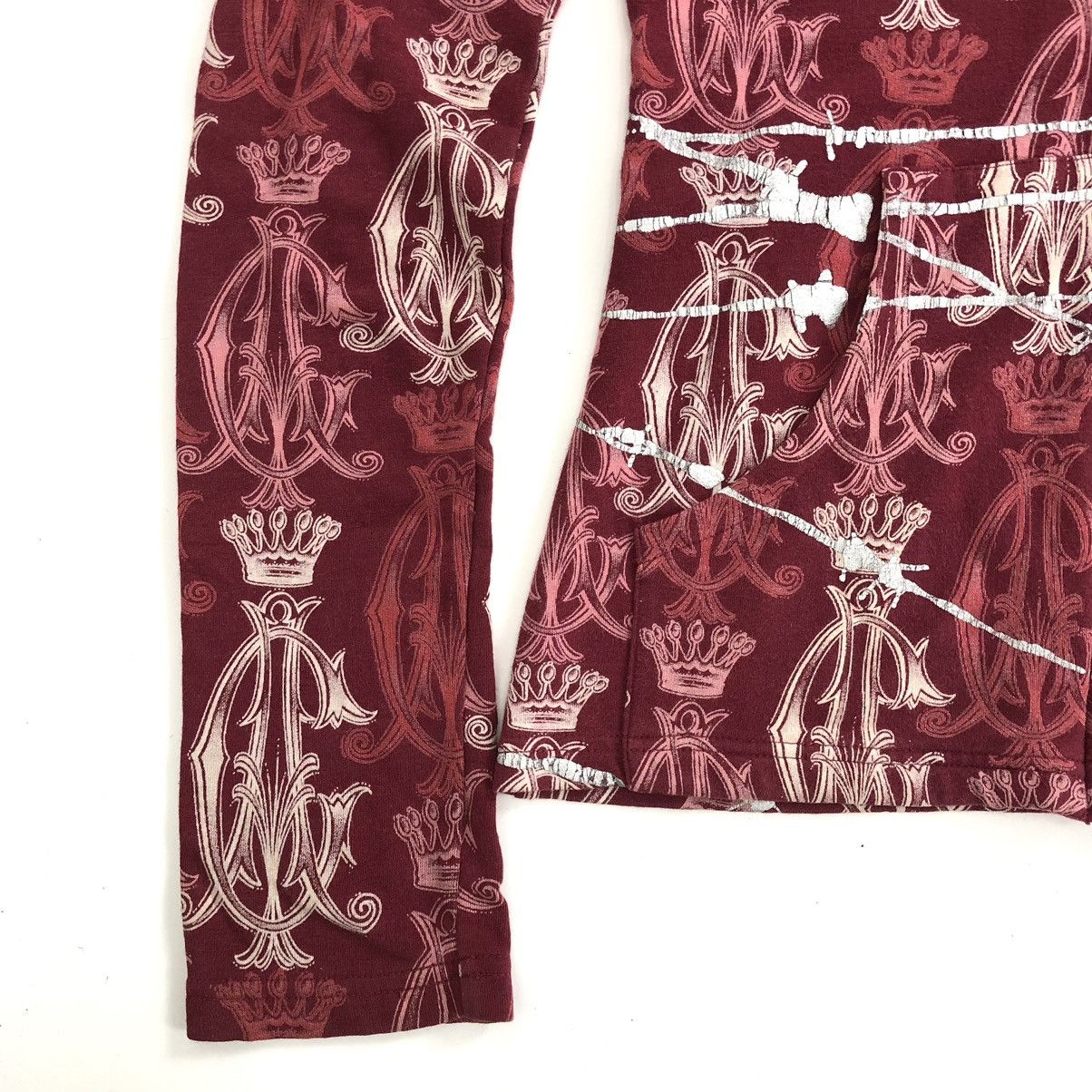 Christian Audigier × Ed Hardy × Vintage Christian Audigier Edhardy Embroidered Full Print Zip Hoodie Size S / US 4 / IT 40 - 7 Thumbnail