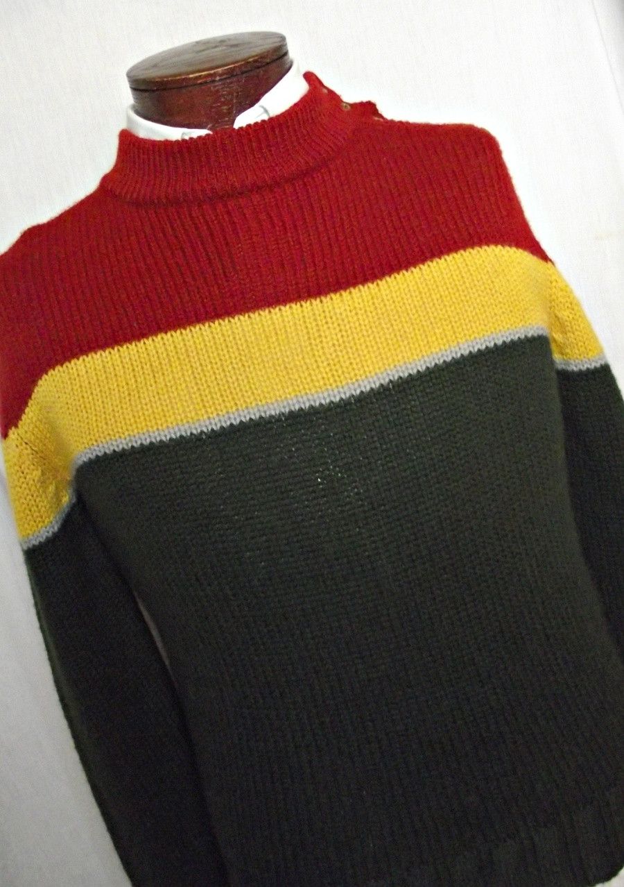 Calvin Klein Calvin Klein Mens Worsted Wool Sweater British Crown Colony Size US M / EU 48-50 / 2 - 1 Thumbnail