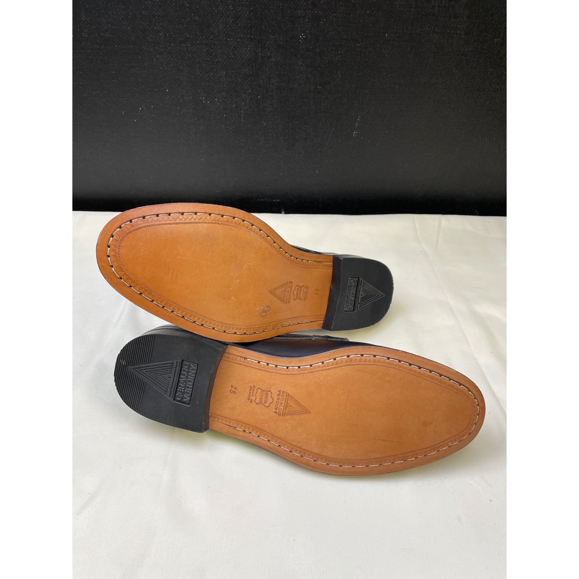 Other Geraldo Verdiny Men's Black Leather Shoes / Oxfords Size 10 Size US 10 / EU 43 - 6 Thumbnail