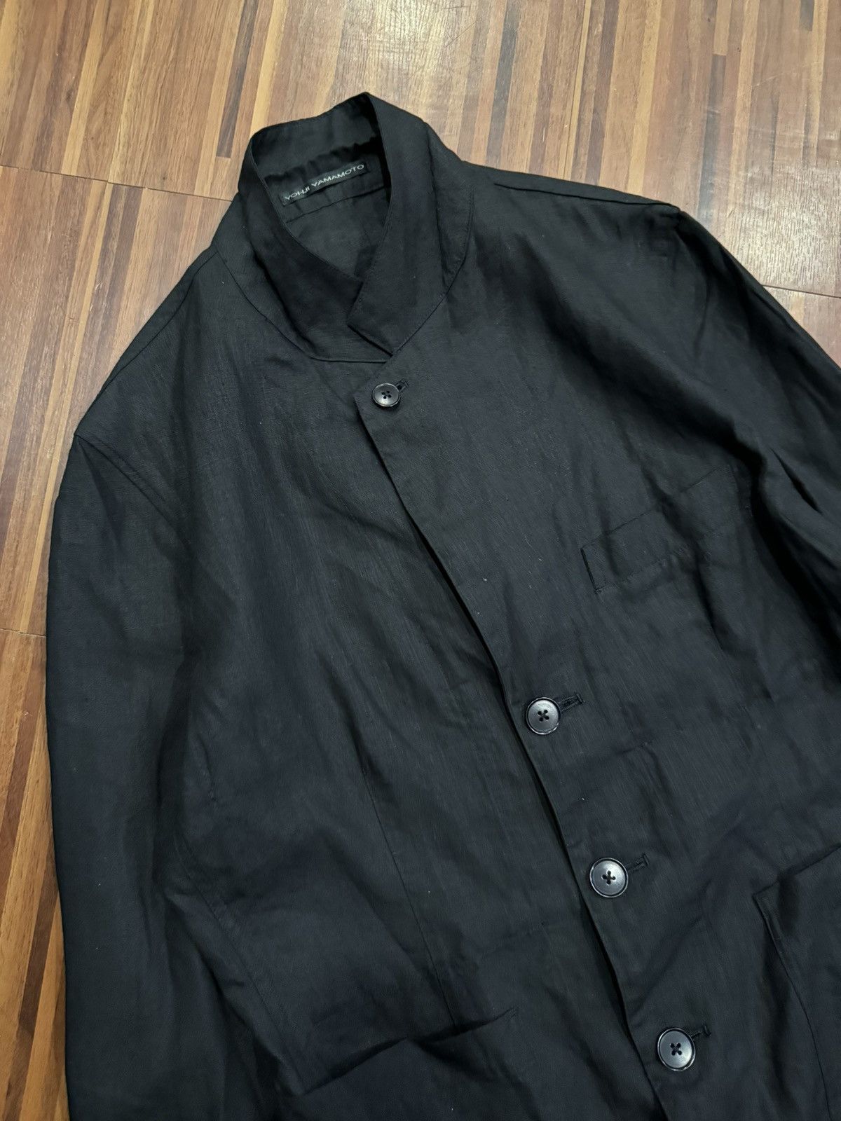 Yohji Yamamoto Yohji Yamamoto | Chinese Blazer Size 38L - 4 Thumbnail