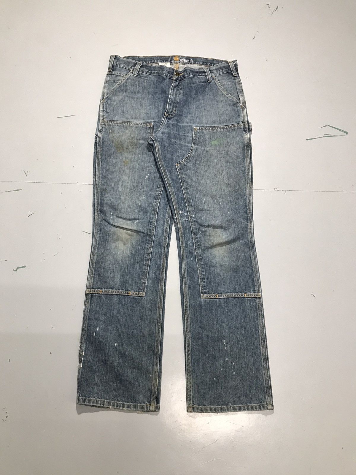 Carhartt Vintage Carhartt double knee painted denim Size US 38 / EU 54 - 1 Thumbnail