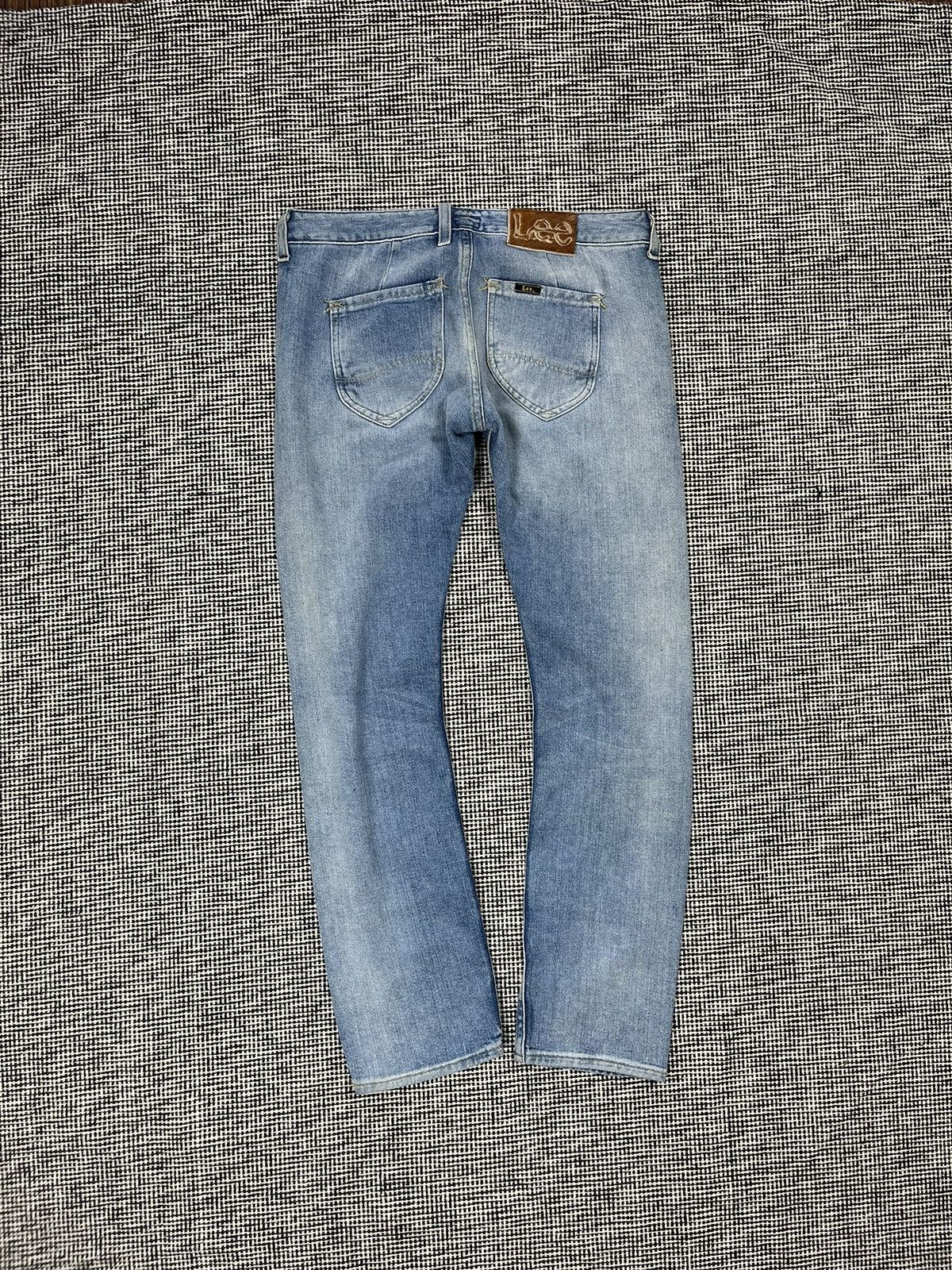 Lee × Salvage Lee selvedge jeans rare light blue denim Size 29" - 3 Thumbnail