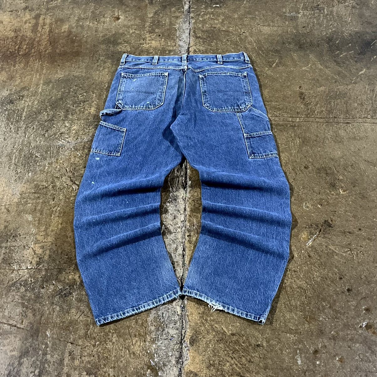 Carhartt × JNCO × Vintage Crazy Vintage Y2K Baggy Carpenter Jeans Skater Wide Leg JNCO Size US 36 / EU 52 - 1 Thumbnail