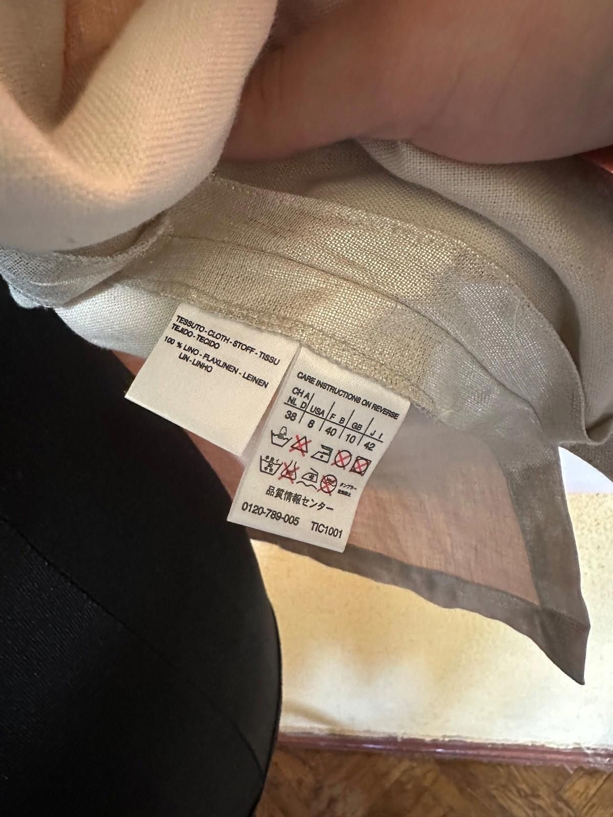 Max Mara Womens Max Mara Linen Jacket Sz IT 42 Size M / US 6-8 / IT 42-44 - 7 Thumbnail