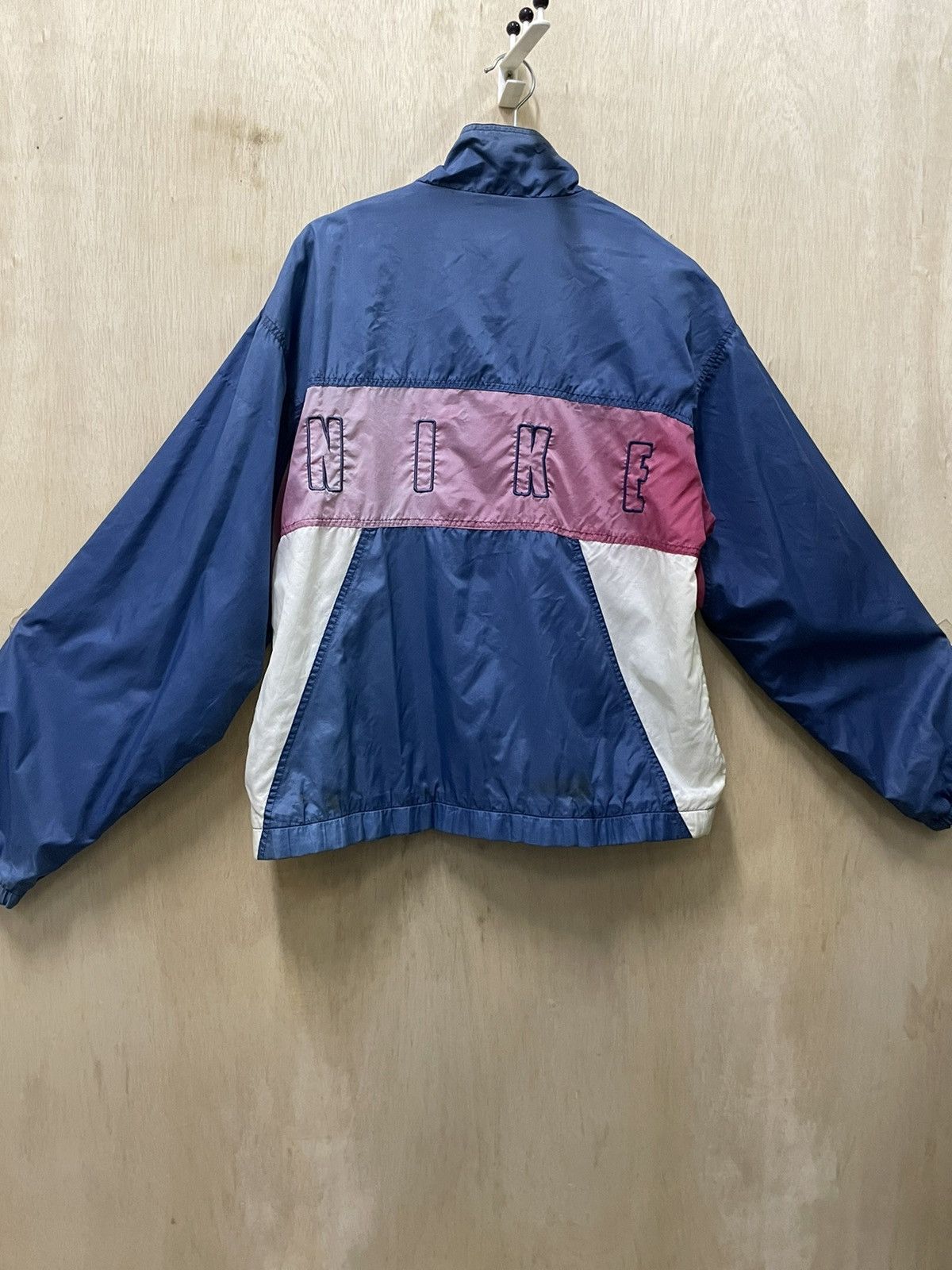 Nike × Vintage Nike Track Vintage Windbreaker Y2K Drill Swoosh Jacket Retro Size US M / EU 48-50 / 2 - 6 Thumbnail