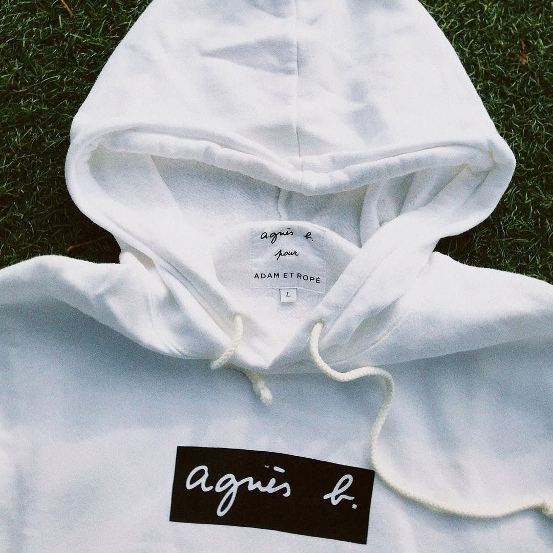 ADAM ET ROPE × Japanese Brand × agnes b. Vintage Agnes B Homme x adam et rope White Hoodie Jacket box Size US M / EU 48-50 / 2 - 15 Thumbnail