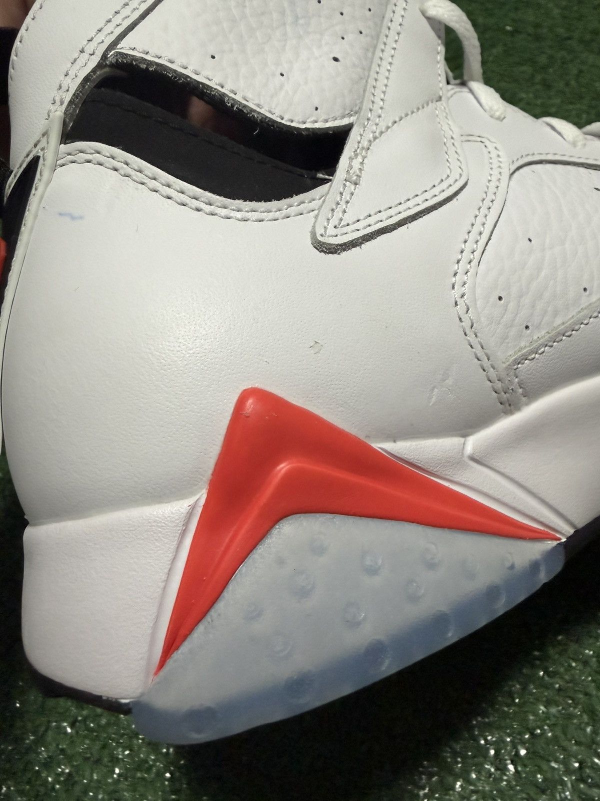 Jordan Brand Air Jordan 7 Retro Mens 11.5 White Infrared Retro Sneakers Size US 11.5 / EU 44-45 - 9 Thumbnail